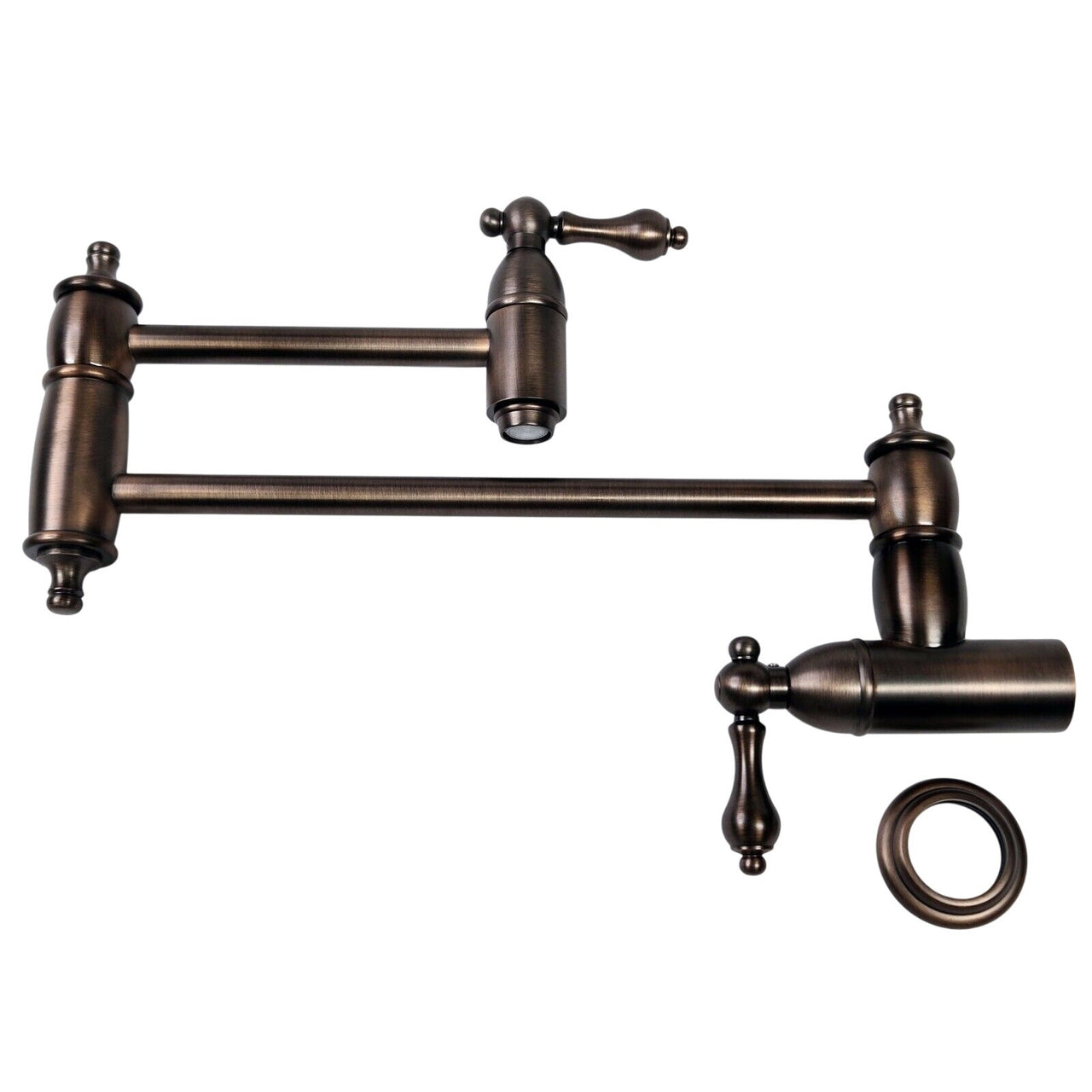 Signature Hardware 394989 Augusta Retractable Wall-Mount Pot Filler - ORB
