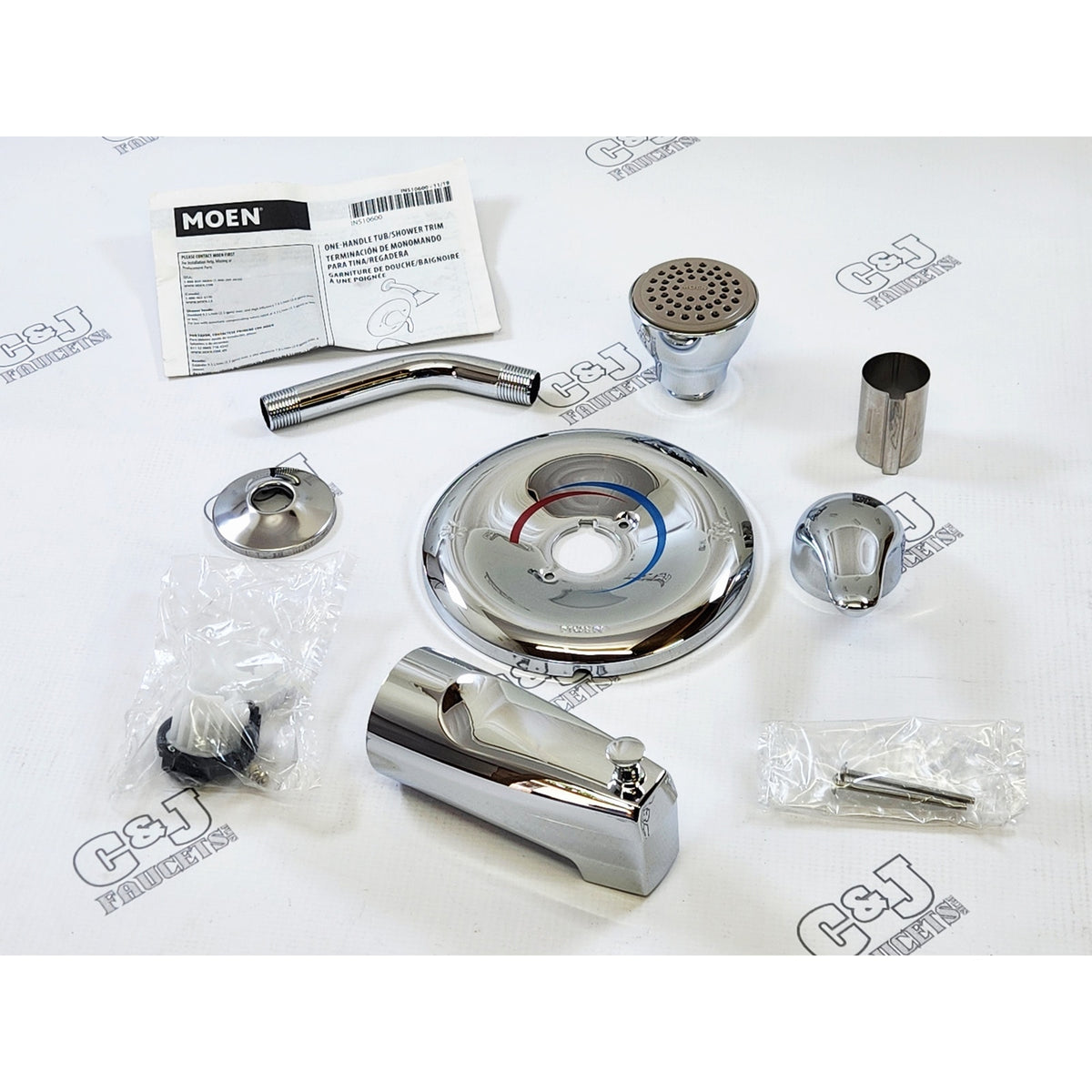 Moen TL183 Chateau 2.5 GPM Tub and Shower Trim Package - Chrome
