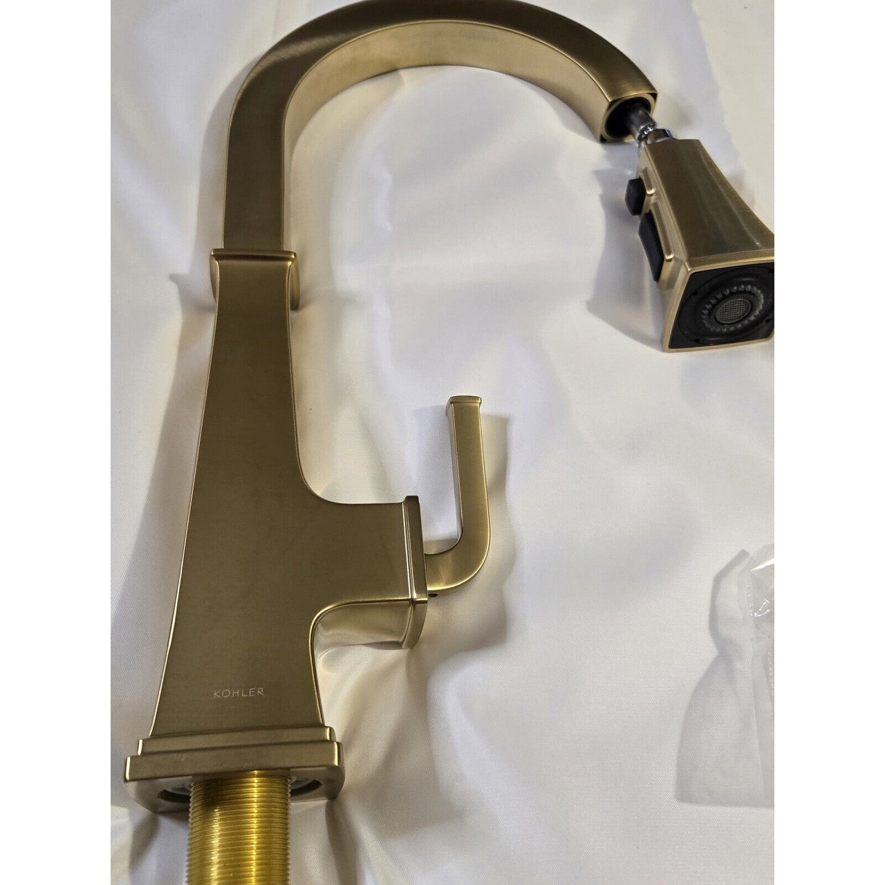 Kohler 23830-2MB Riff Single Handle Kitchen Sink Faucet - Brushed Moderne Brass