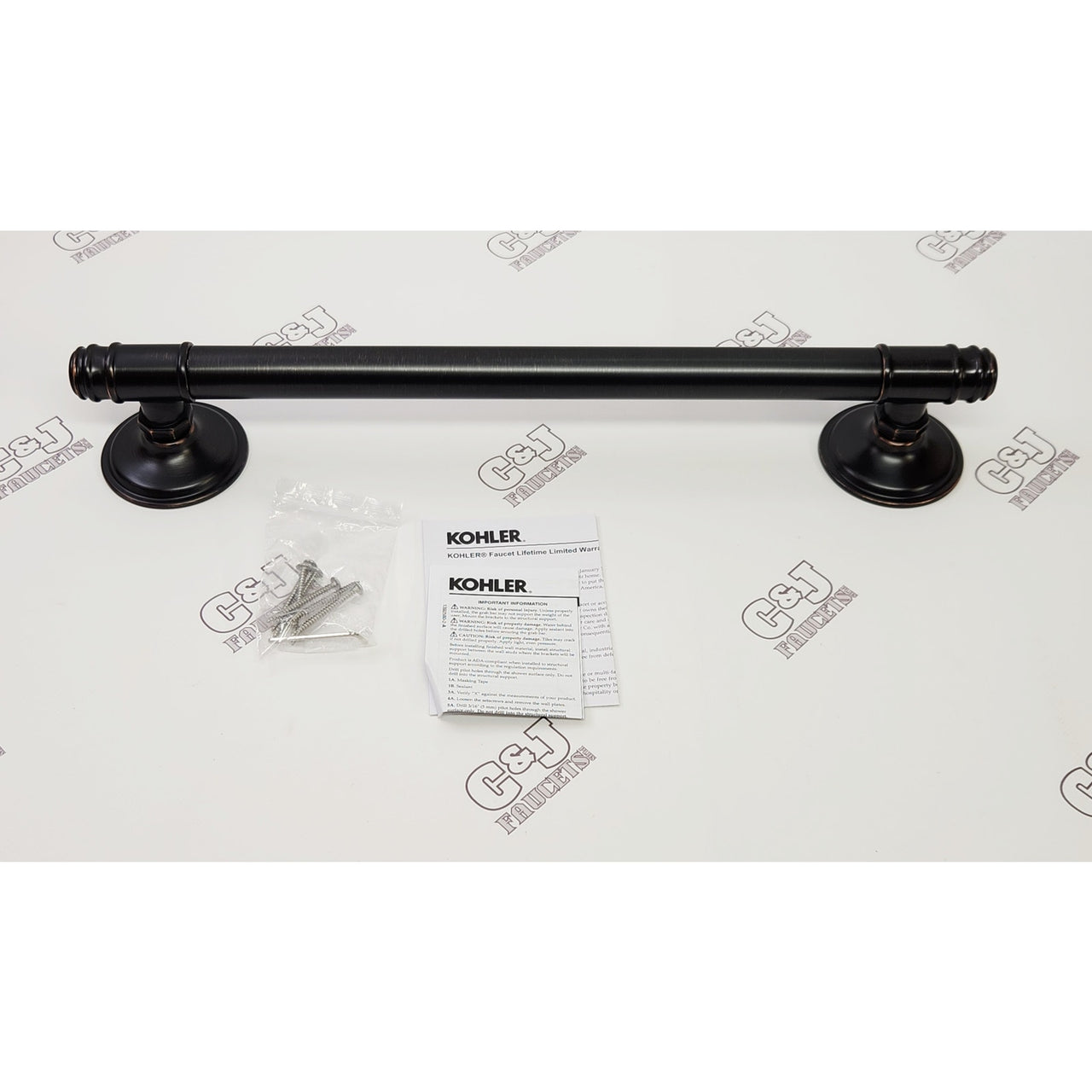 Kohler 26504-2BZ Eclectic 18" Grab Bar - Oil Rubbed Bronze