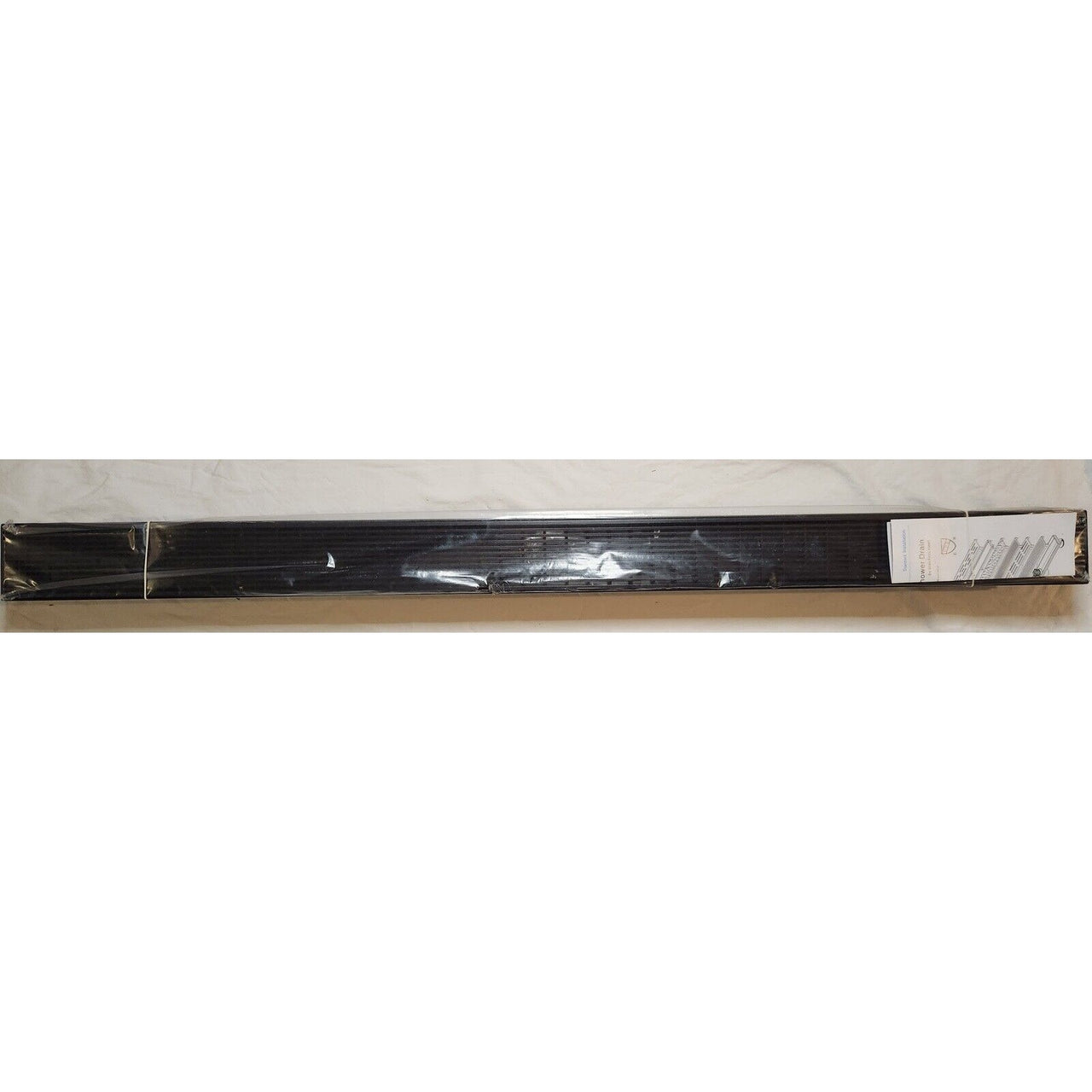 Signature Hardware 443304 Carmen 48" Linear Shower Drain less Flange-Matte Black