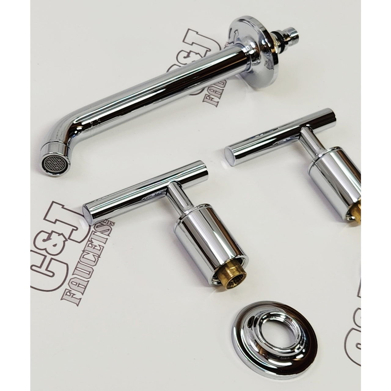 Kohler T14414-4-CP Purist Wall-Mount Bathroom Faucet Trim - Polished Chrome READ