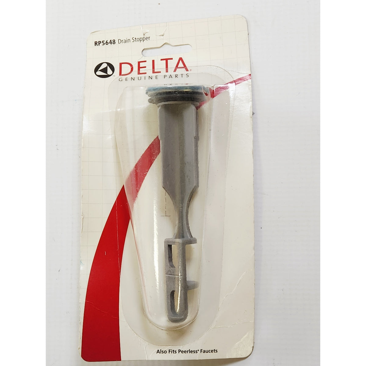 Delta RP5648 Bathroom Lift Rod Pop-Up Drain Stopper Assembly - Chrome