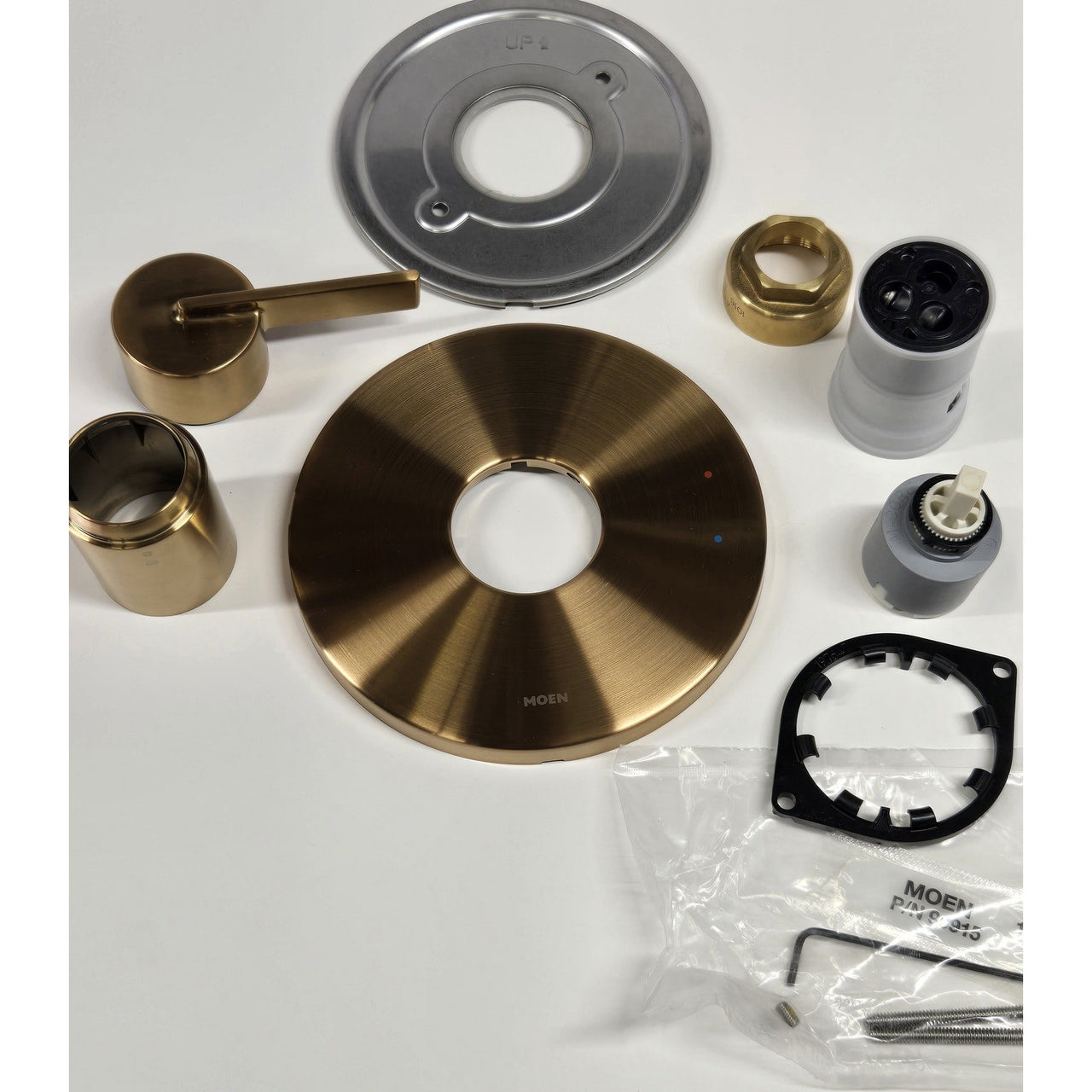 Moen UT2261BG Cia M-CORE 1-Handle Shower Trim Kit, No Valve - Brushed Gold
