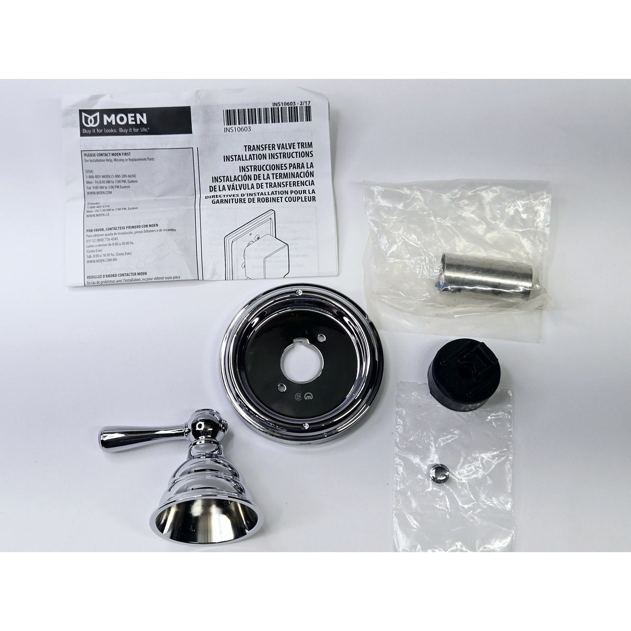Moen T4311 Kingsley 3-Function Diverter Valve Trim - Less Valve - Chrome