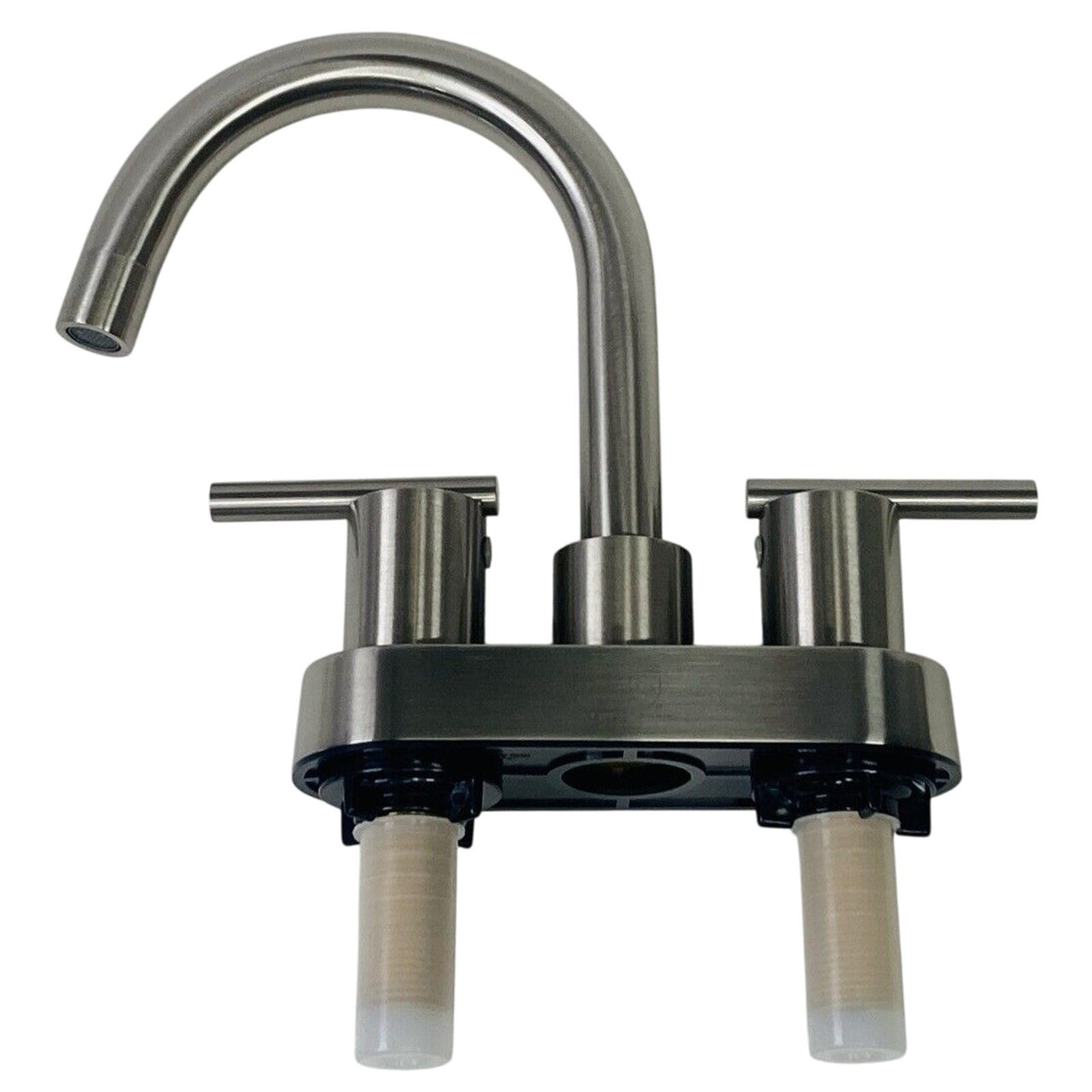 Signature Hardware 418160 Lindo 1.2 GPM Centerset Bath Faucet -Brush Nickel READ