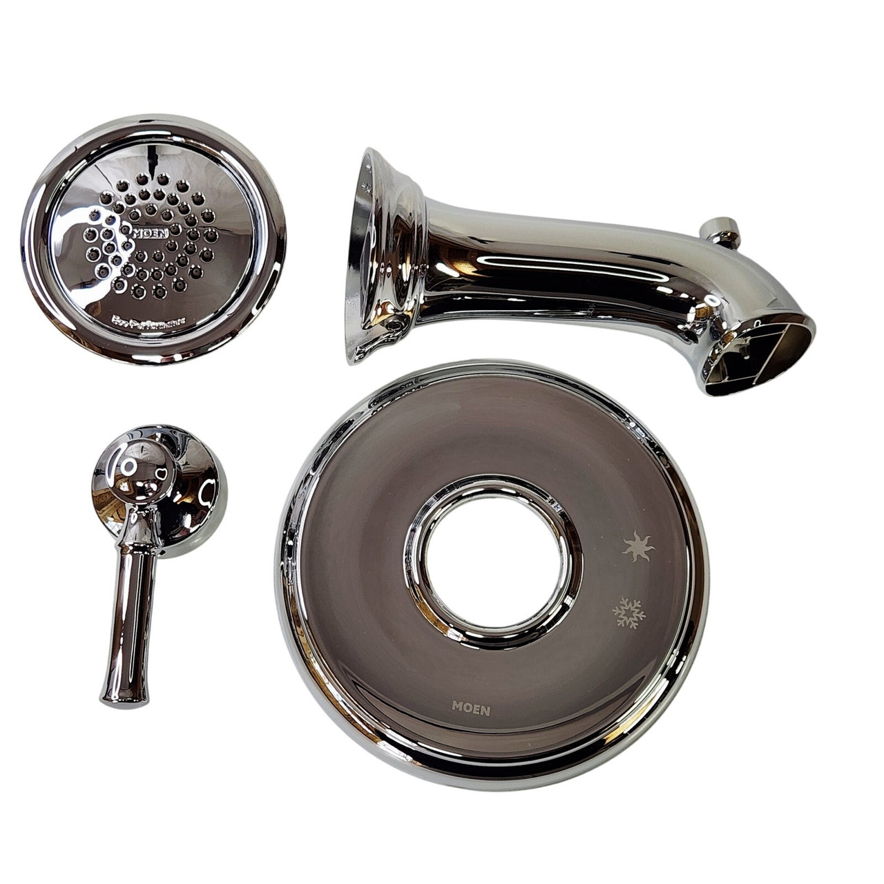 Moen UT2183EP Dartmoor Tub and Shower Trim Package with Shower Head - Chrome