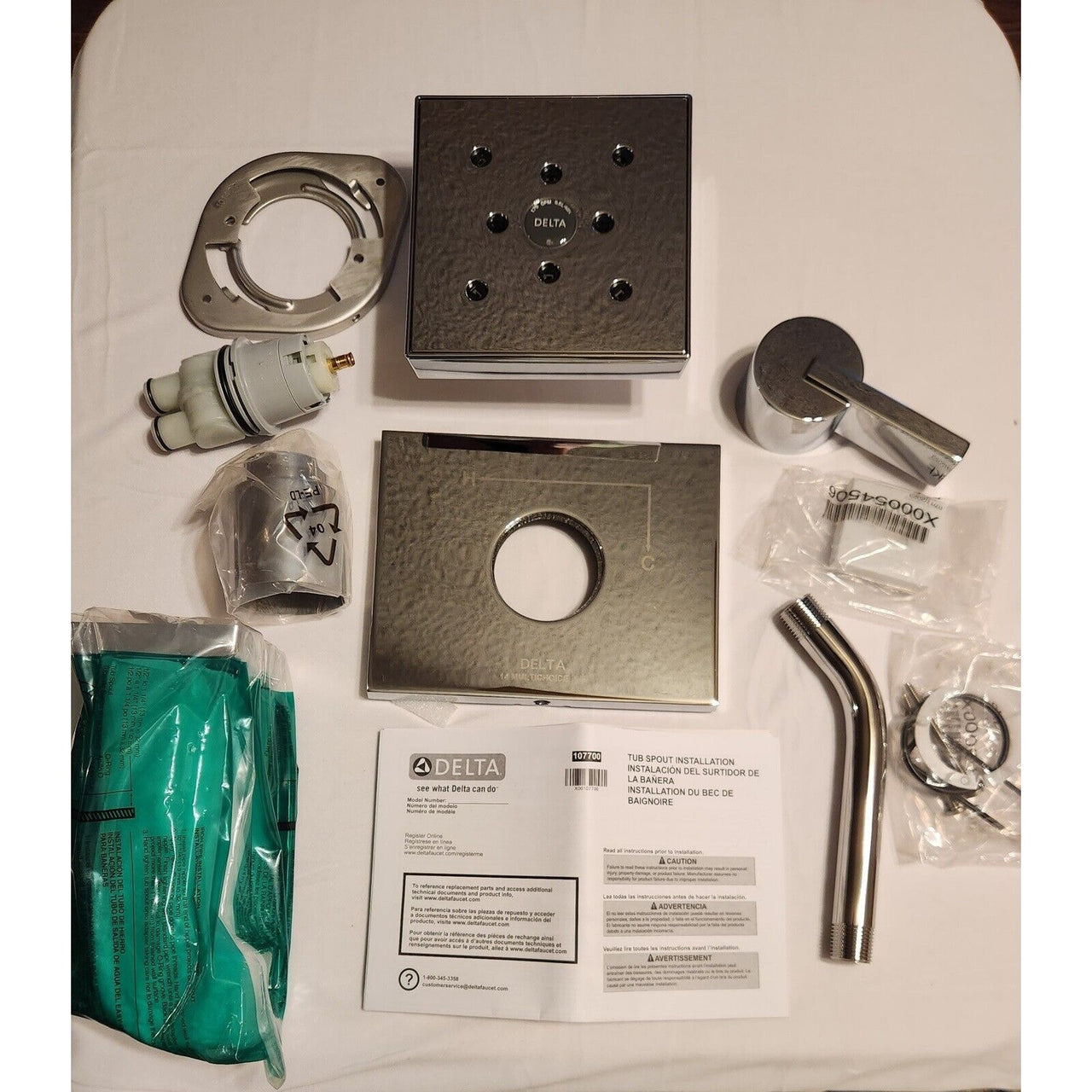 Delta T14453-H2O Vero Monitor 14 Series Tub and Shower Trim - Chrome