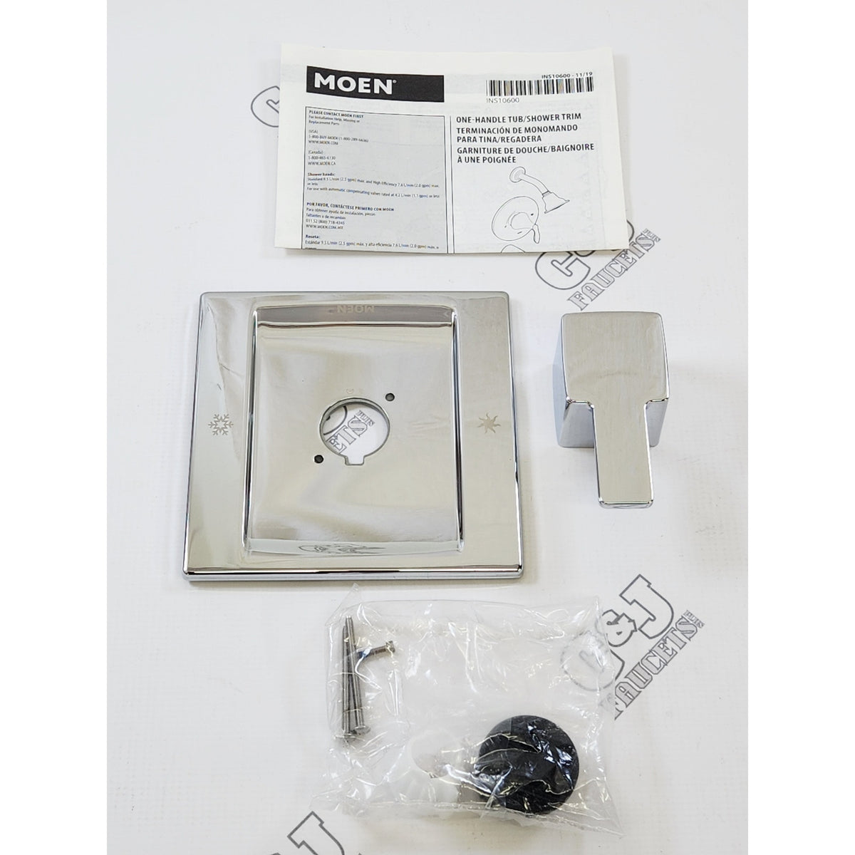 Moen TS2711 90 Degree Single Handle Posi-Temp Valve Trim - Chrome READ
