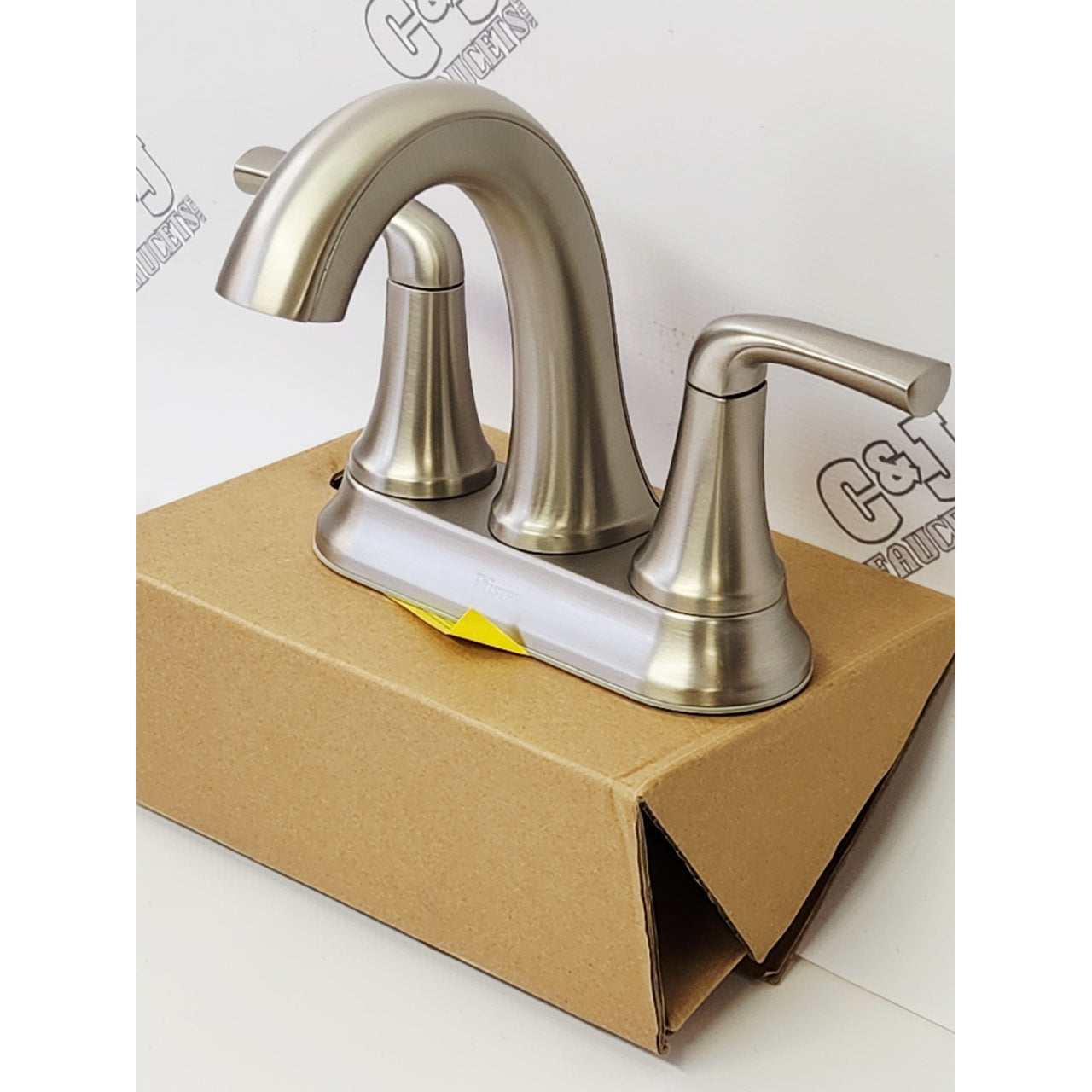 Pfister LF-048-LRGS Ladera Centerset 2-Handle Bathroom Faucet - Brushed Nickel
