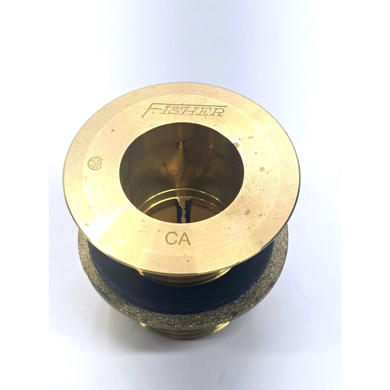 Fisher 84085 1" x 2" Brass Drain Sink Waste Socket Kit with Locknut and Washer