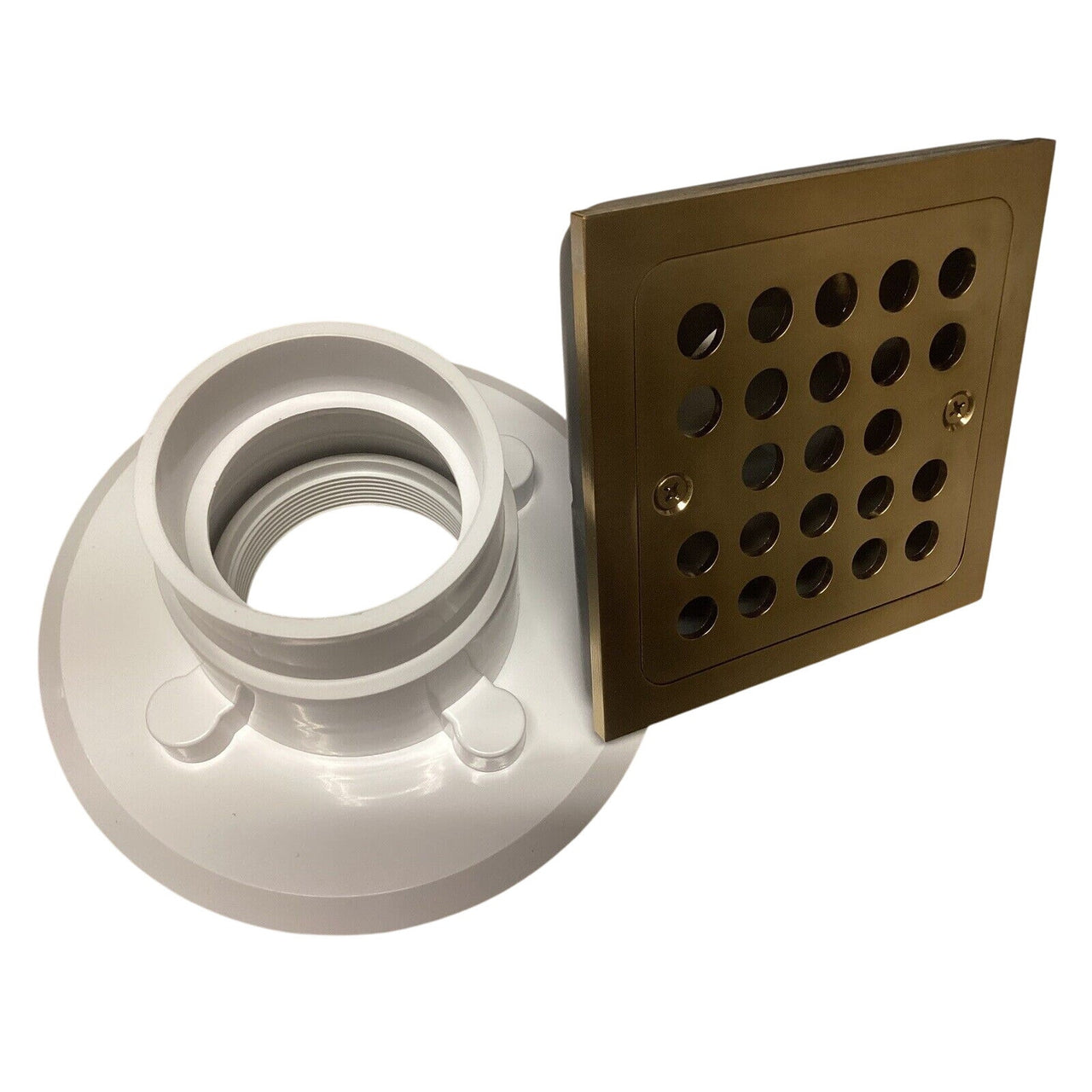 Signature Hardware 478500 Menlo Square Shower Drain - Brushed Gold