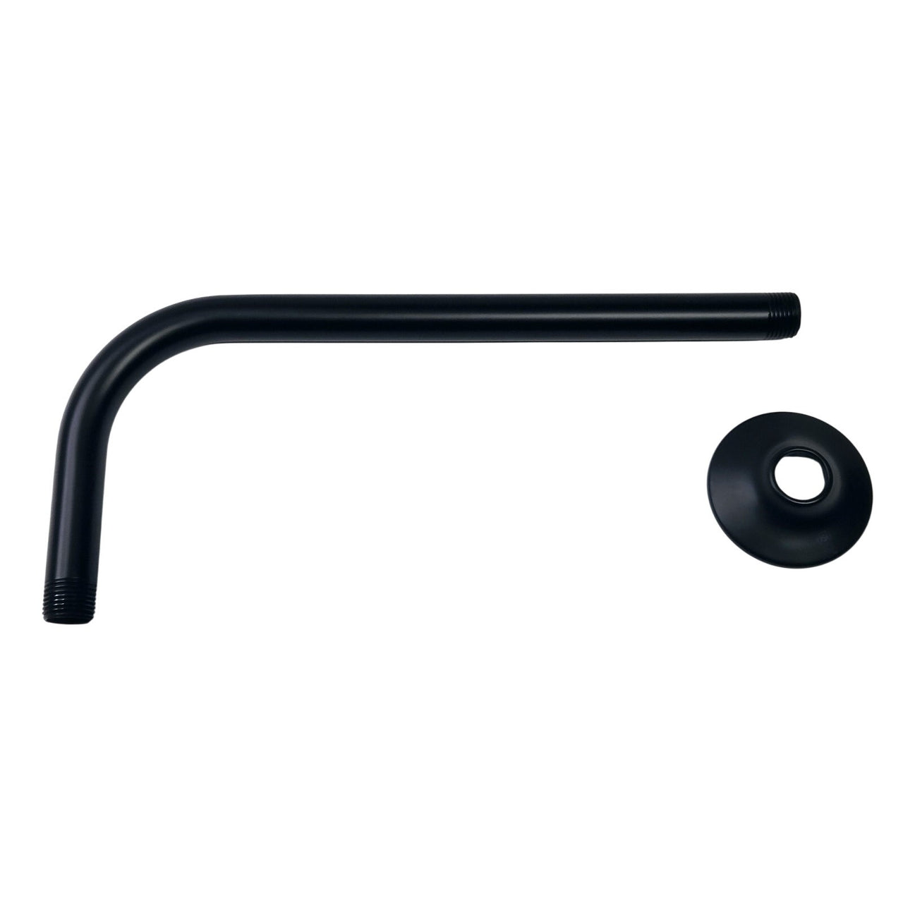 Signature Hardware 483911 12-3/8" Shower Arm and Flange - Matte Black *READ
