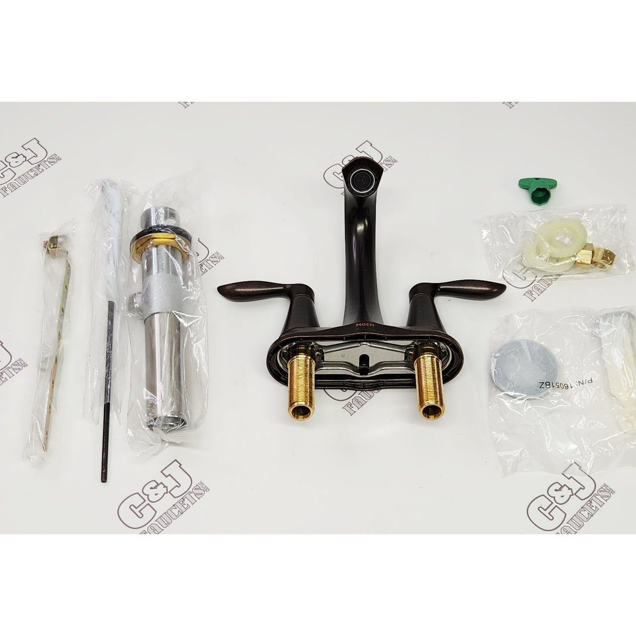 Moen 6410ORB Eva 4" Centerset 2-Handle Bathroom Faucet - Oil Rub Bronze - READ