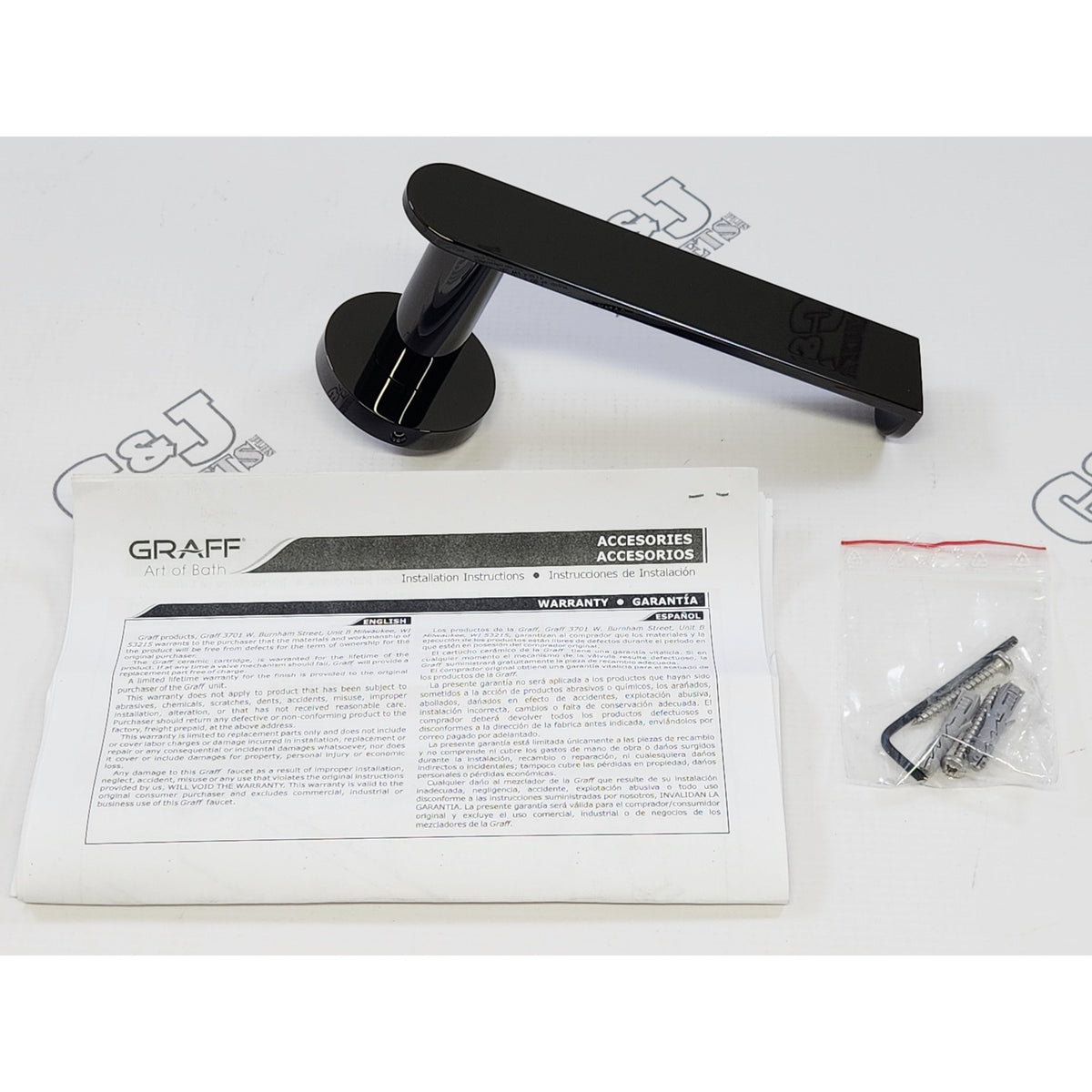 Graff G-9206-OX Sento 7-1/8" Wall Mounted Toilet Paper Holder - Onyx PVD