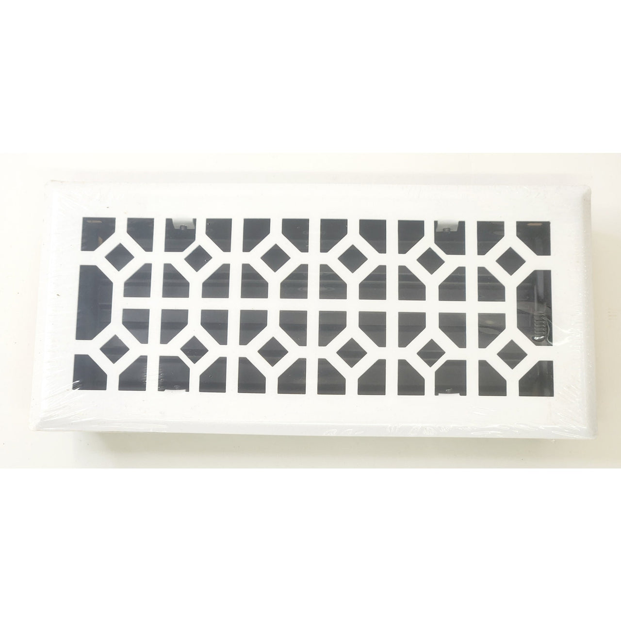 Signature Hardware 435720 Appert 4" x 10" Steel Floor Register - White