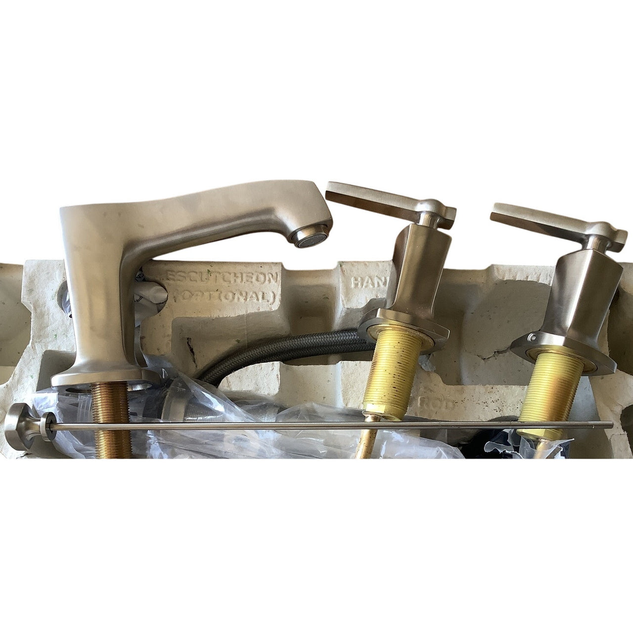 Kohler 16232-4-BN Margaux Widespread Bathroom Faucet - Vibrant Brushed Nickel