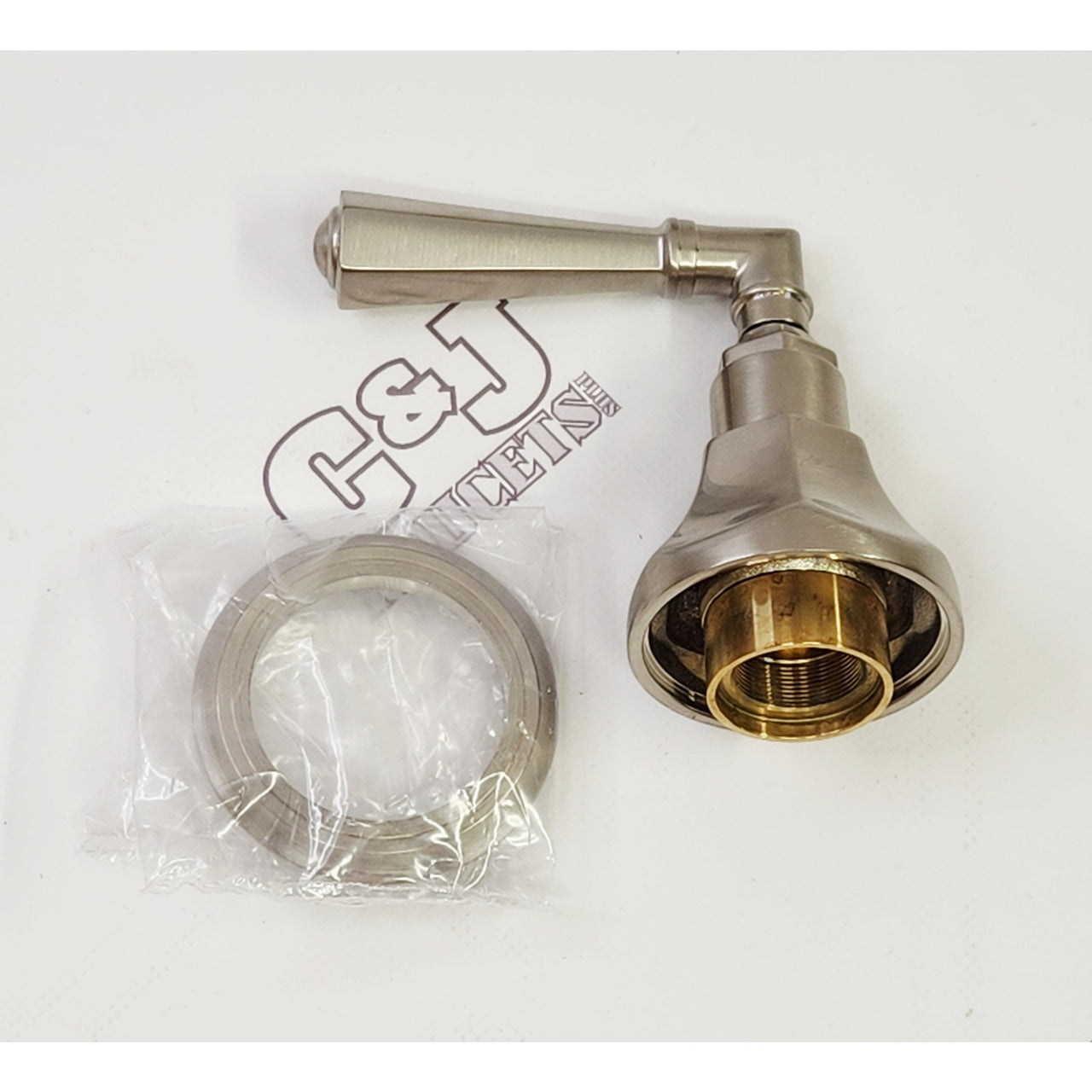 Rohl A4812LMSTNTO Palladian Shower Volume Control Valve Trim Only - Satin Nickel
