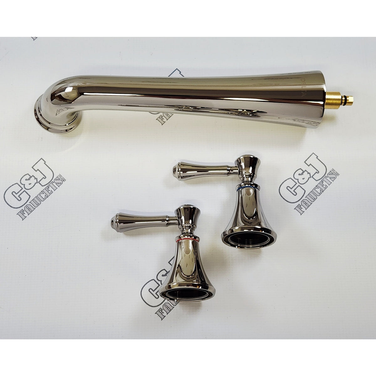 Delta T5797-PNWL Cassidy 10GPM Wall Mount Tub Filler -Brilliance Polished Nickel