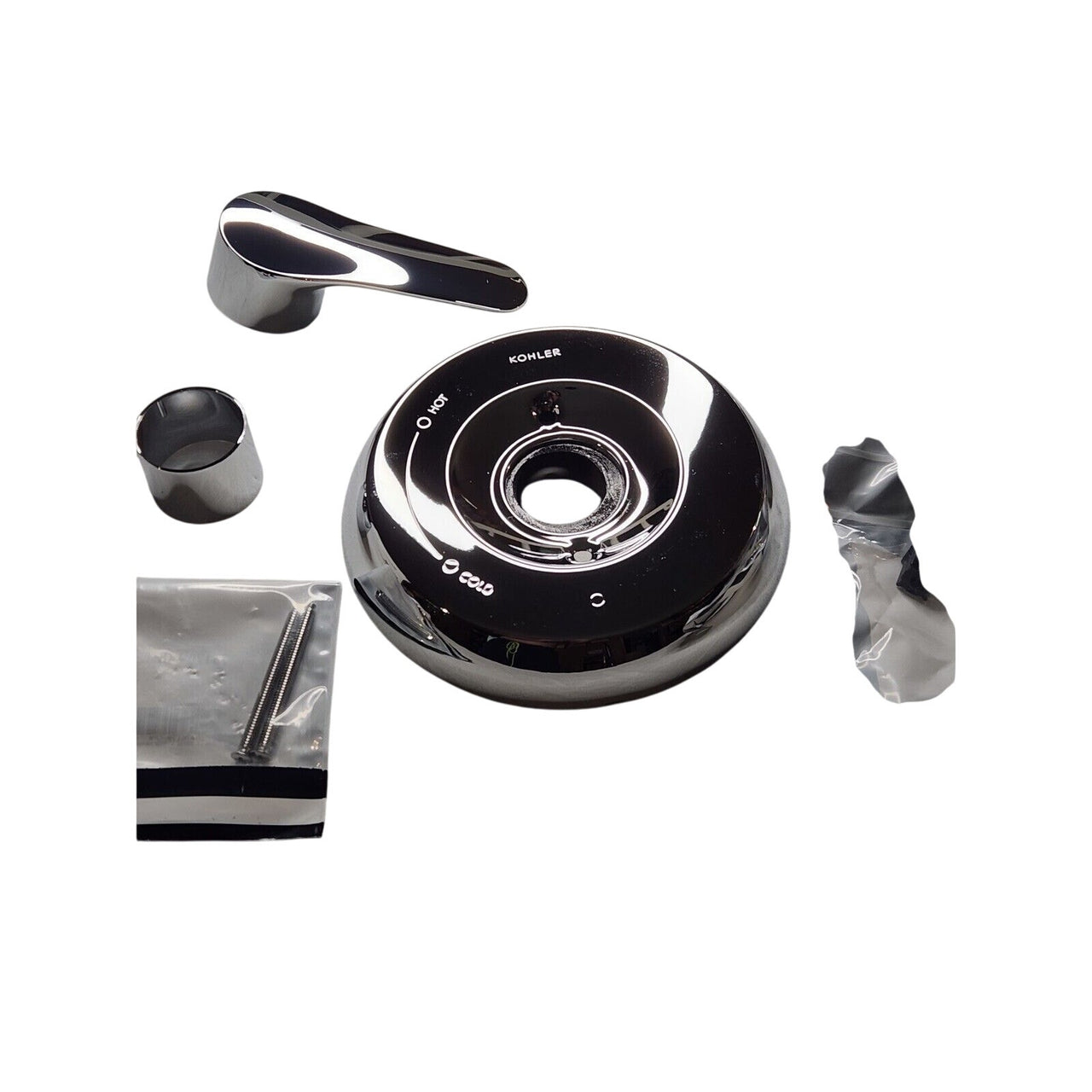 Kohler TS98147-4-CP July Rite-Temp Valve Trim with Lever Handle -Polished Chrome