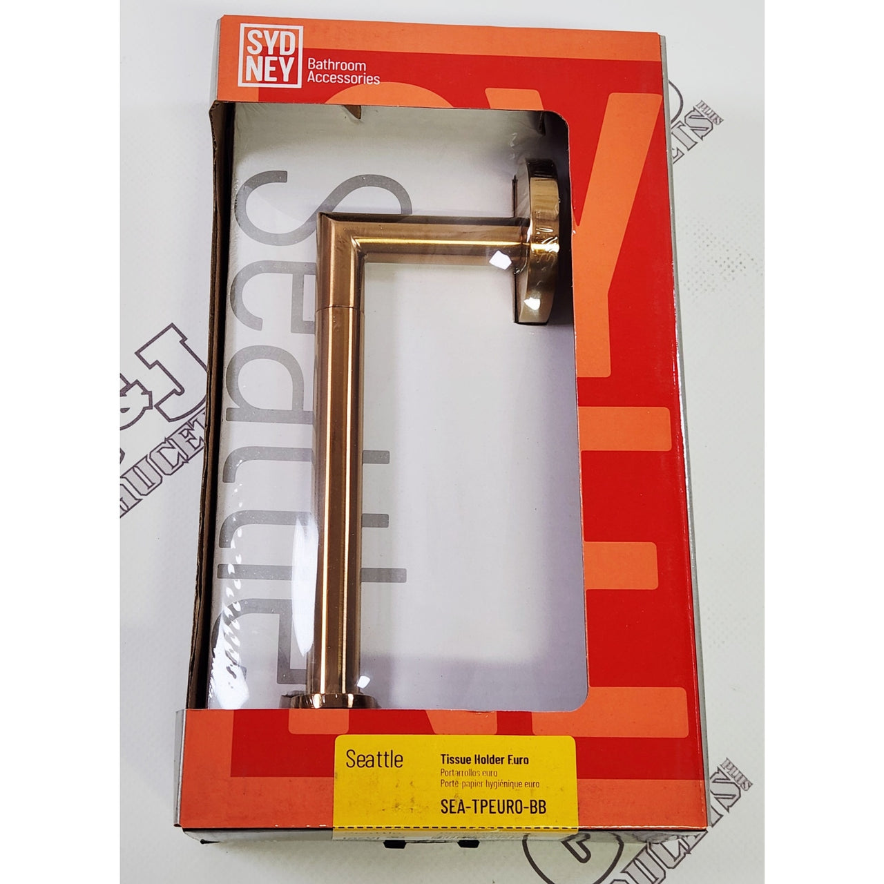 Kartners SEA-TPEURO-BB Seattle Euro Toilet Paper Holder - Brushed Brass