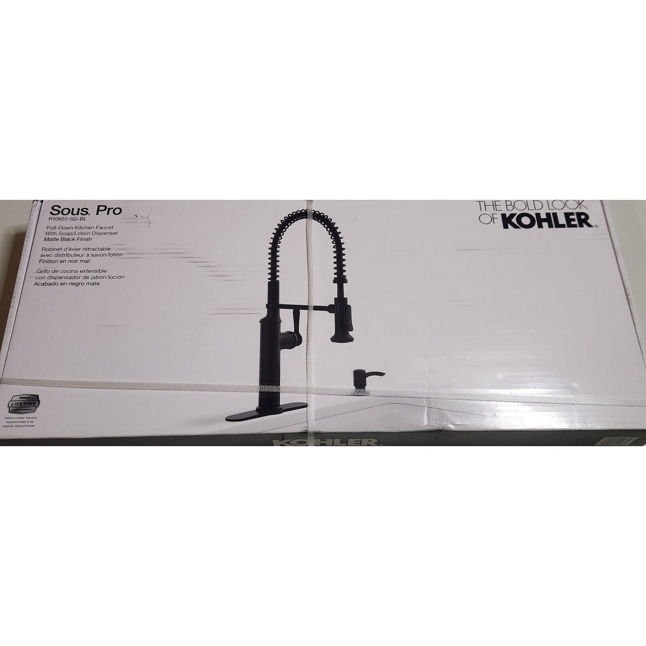 Kohler R10651-SD-BL Sous Kitchen Faucet - Matte Black - FREE Shipping!