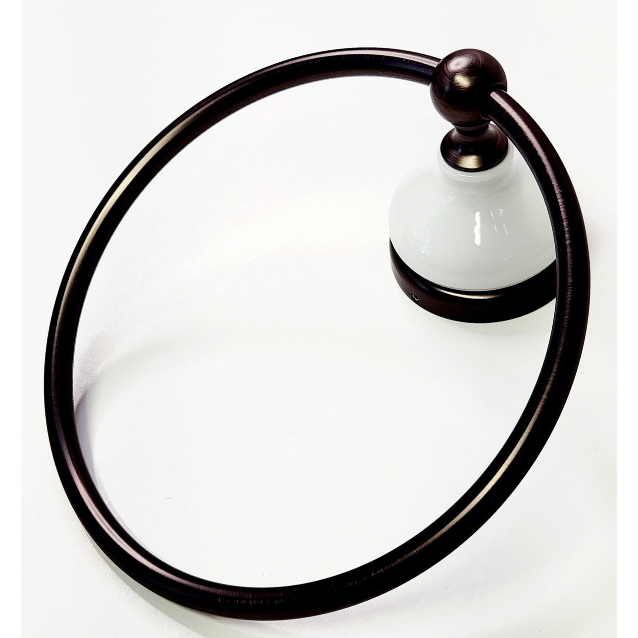 Signature Hardware 353588 Houston Collection Towel Ring - Oil-Rubbed Bronze