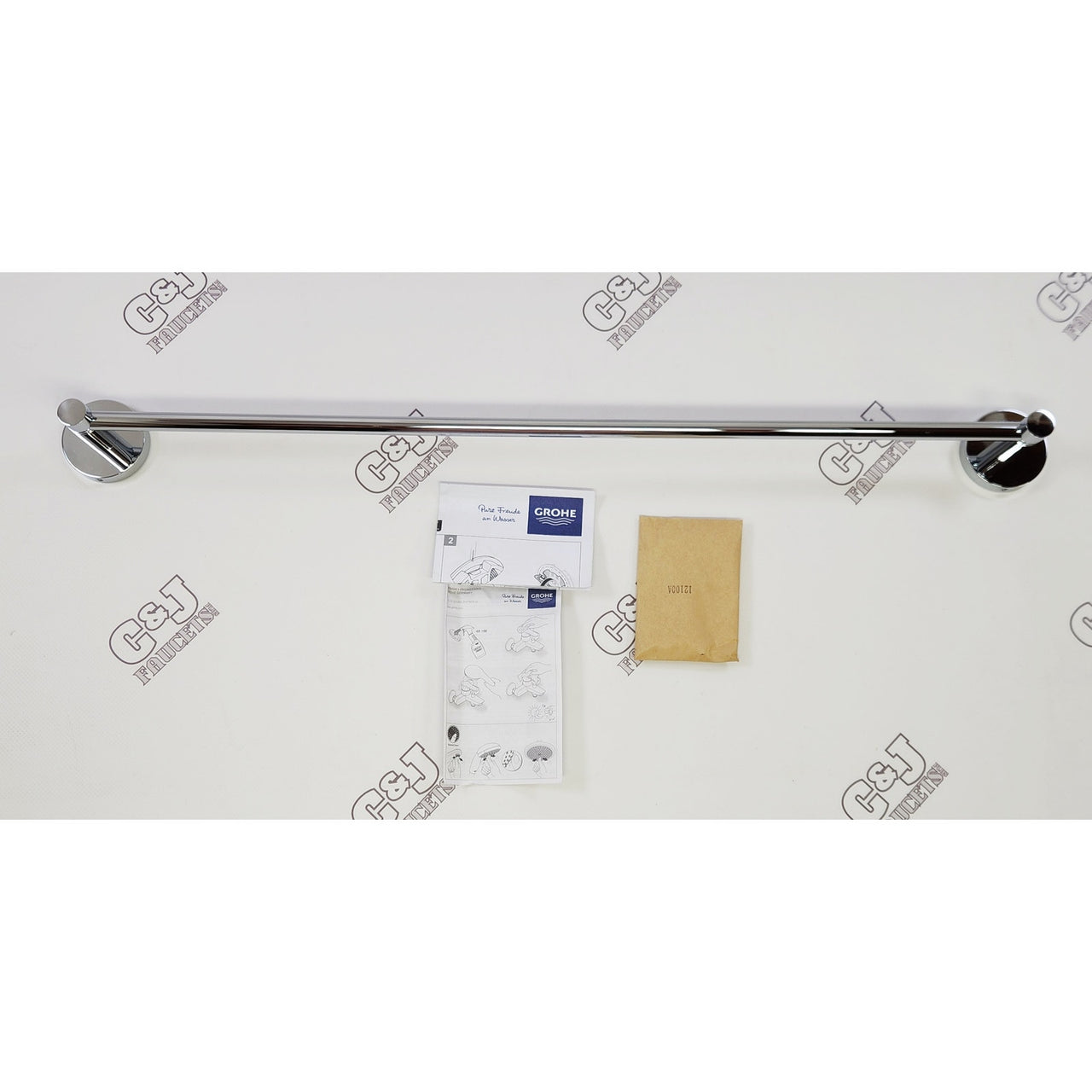Grohe 40366001 Essentials 24" Towel Bar - StarLight Chrome