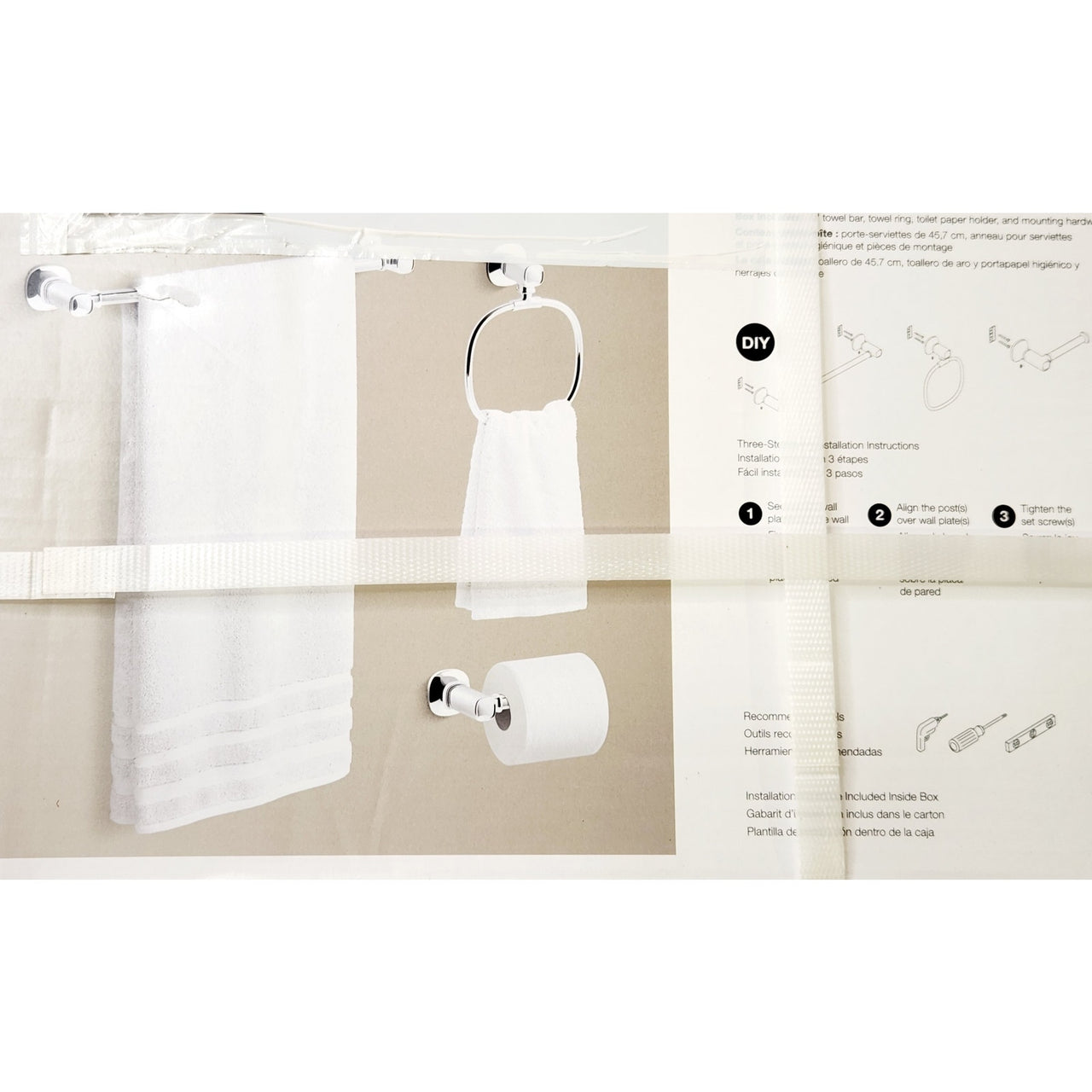 Kohler R33796-CP Terzet 3-piece Bath Accessory Set - Chrome