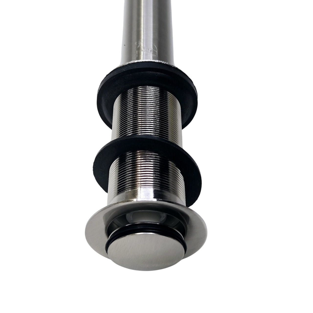 Signature Hardware 432997 Extended Press Pop-Up Bathroom Drain - Brushed Nickel