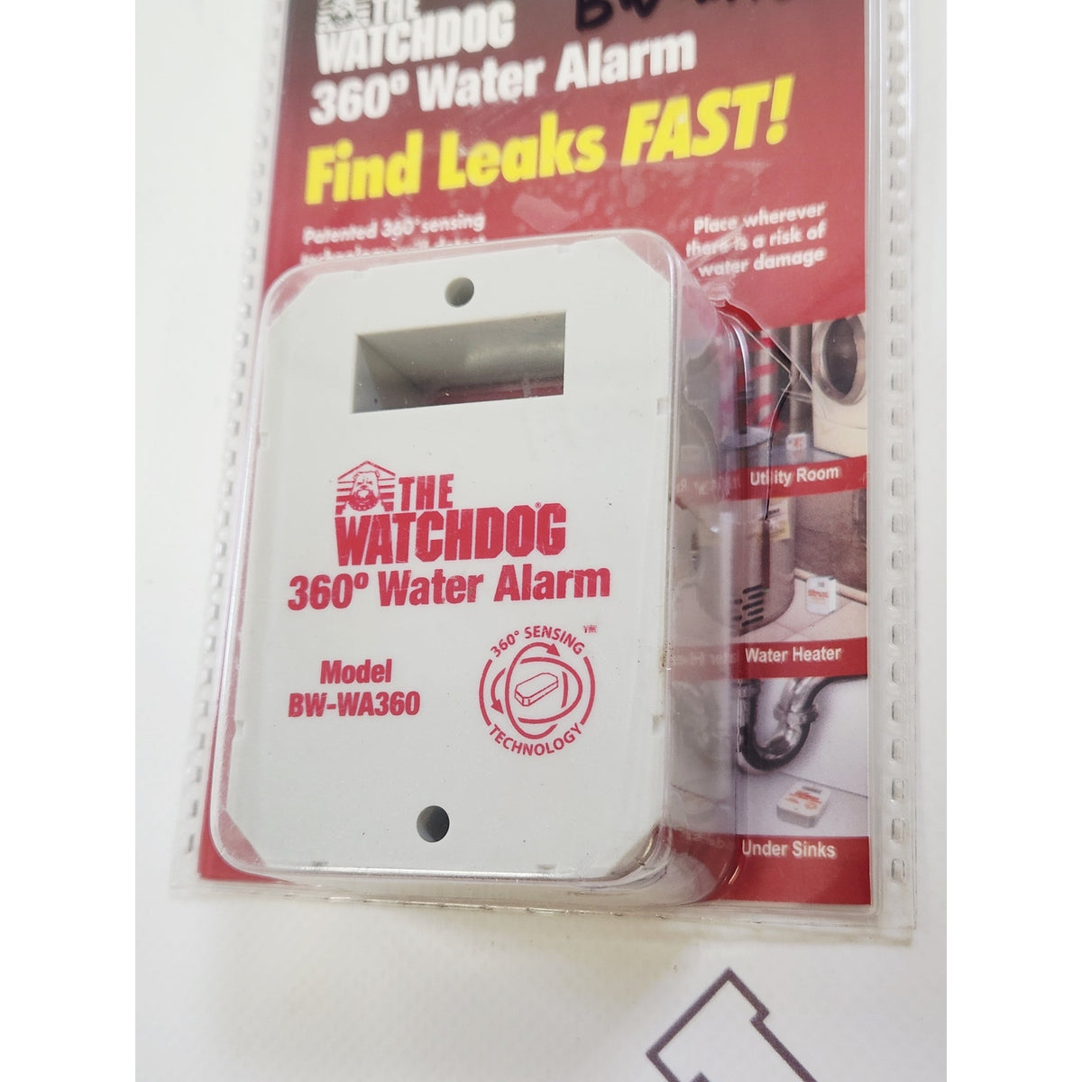 Basement Watchdog BW-WA360 Basement Battery Water Alarm - White