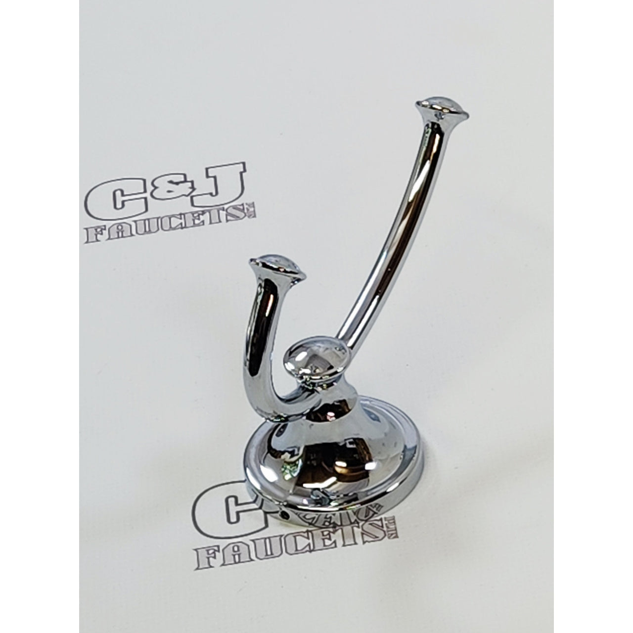 Delta 132890 Silverton Wall Mount Double Robe Hook - Polished Chrome READ