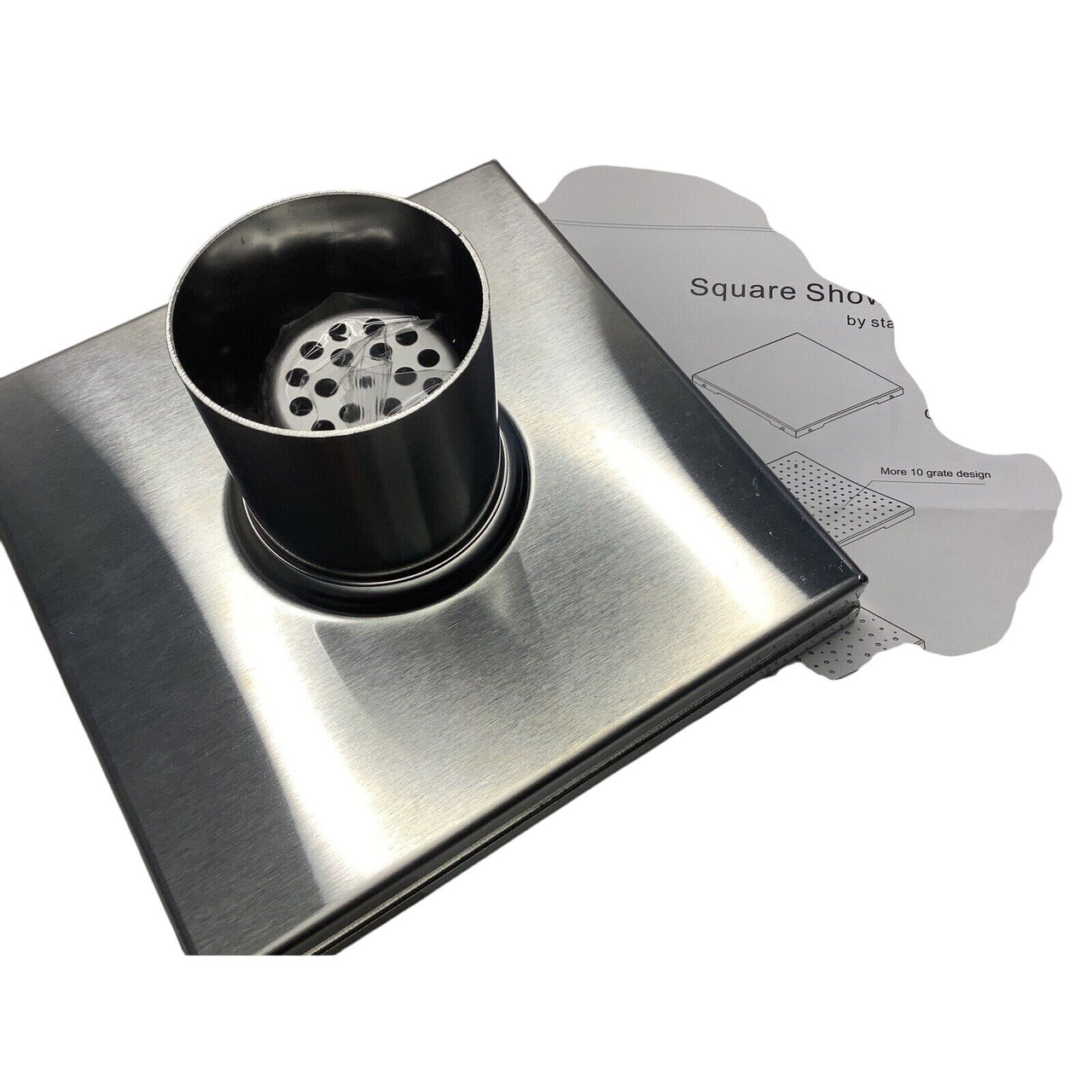 Signature Hardware 406497 Cohen 6" Tile Insert Shower Drain - Stainless Steel