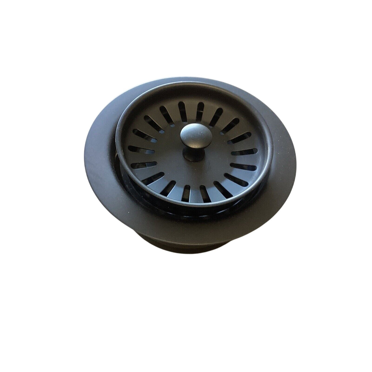 Signature Hardware 479906 Garbage Disposal Flange and Strainer - Matte Black