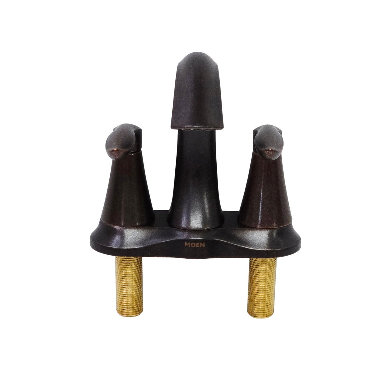 Moen 6410ORB Eva 4" Centerset 2-Handle High-Arc Bathroom Faucet - Oil Rub Bronze