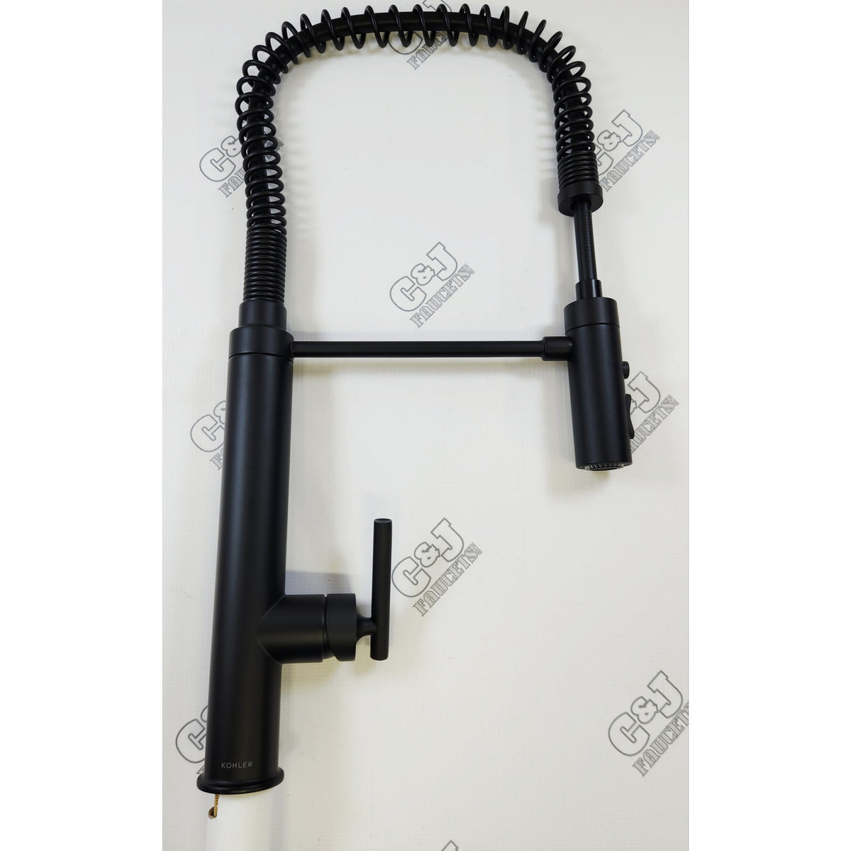 Kohler 24982-BL Purist 1.5 GPM 3 Function Pre-Rinse Faucet - Matte Black READ2