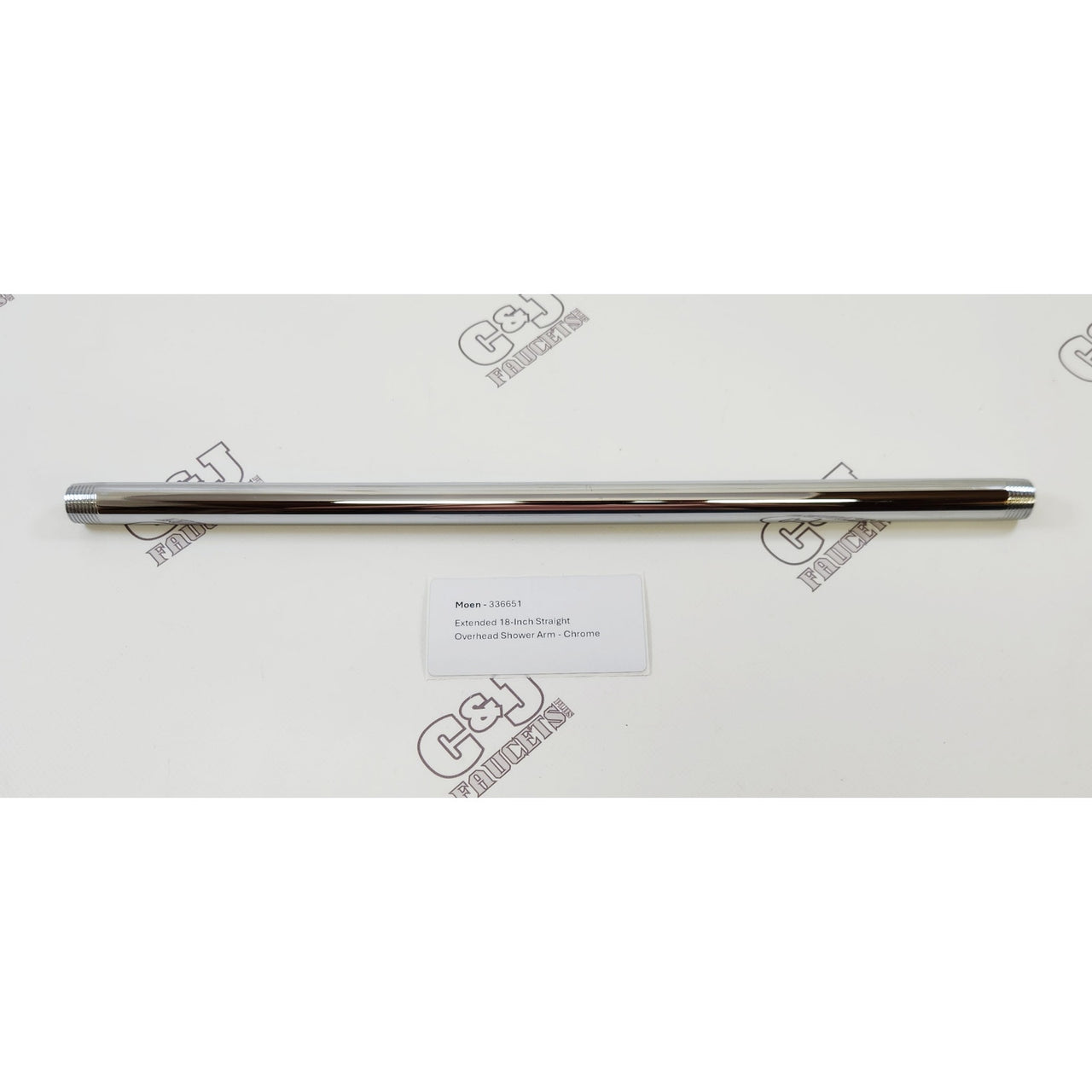Moen 336651 18" Ceiling Mount Bathroom Shower Arm - Polished Chrome READ