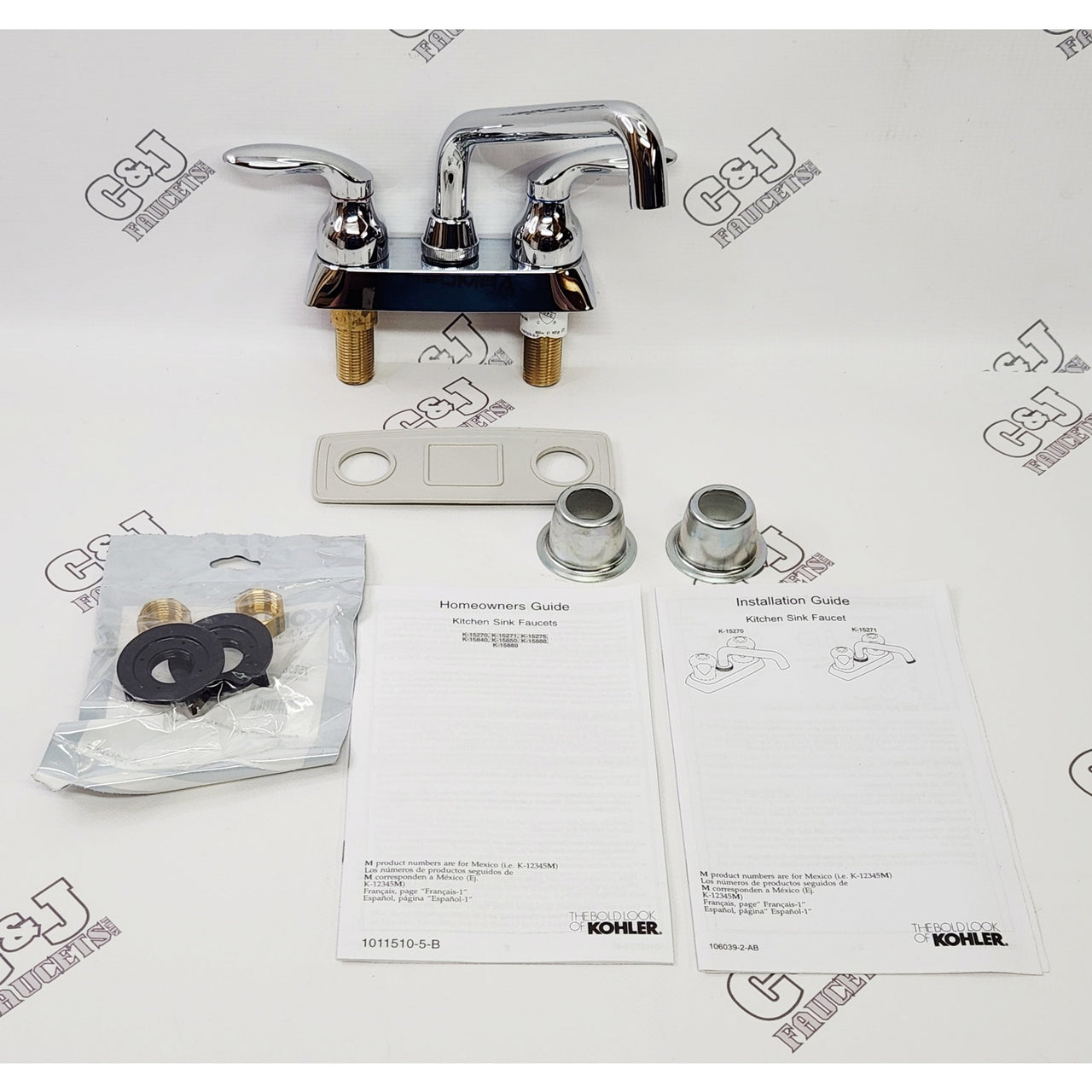 Kohler 15270-4-CP Coralais Centerset 2.2 GPM Bathroom Faucet - Polished Chrome