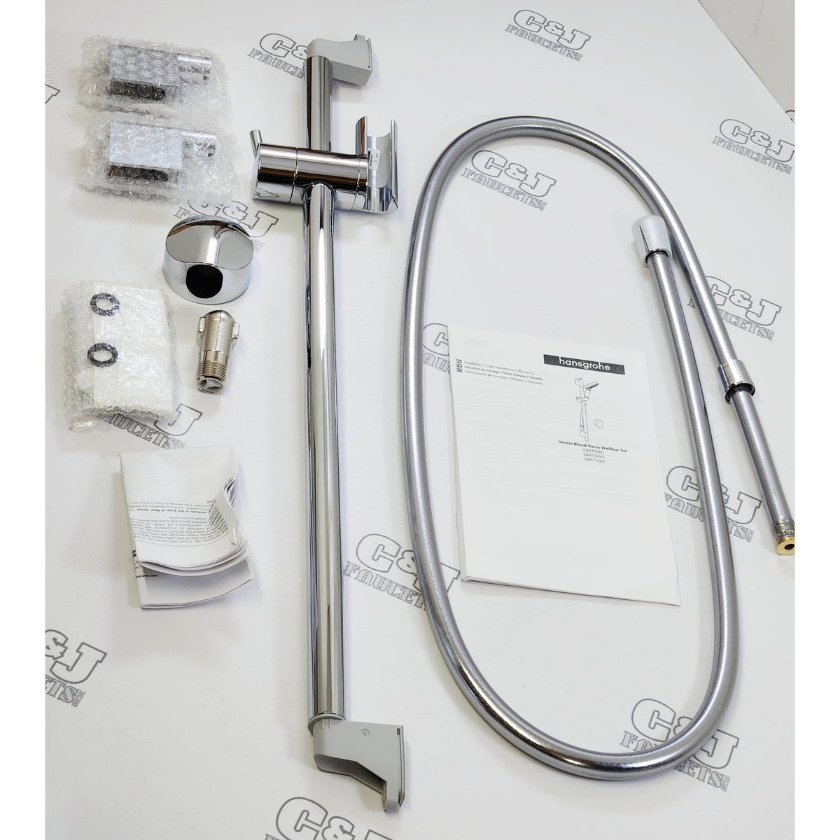 hansgrohe 04970000 Vernis Blend 1.75 GPM Hand Shower with Slide Bar -Chrome READ