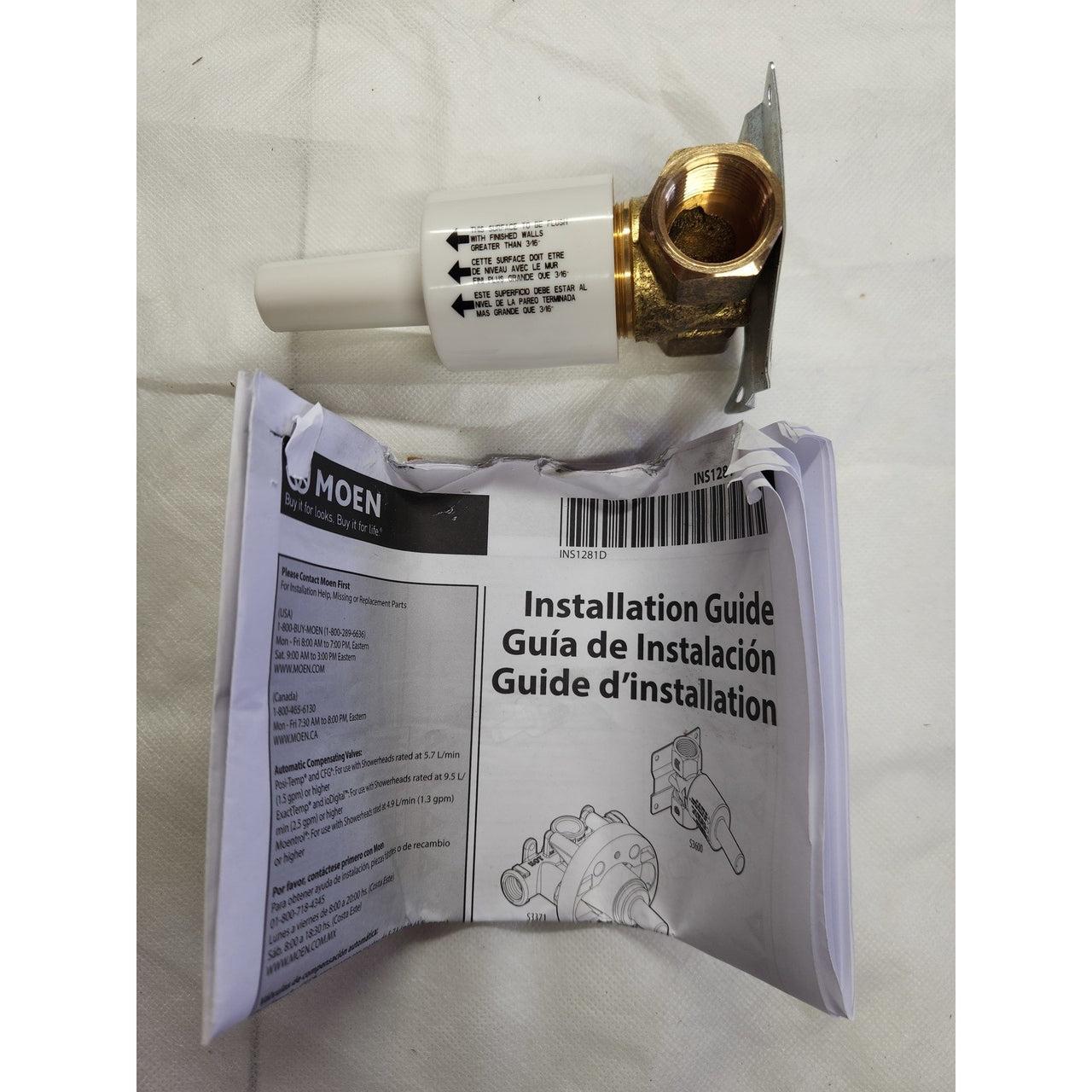 Moen S3600 Brass ExactTemp Volume Control Shower Rough-in Valve
