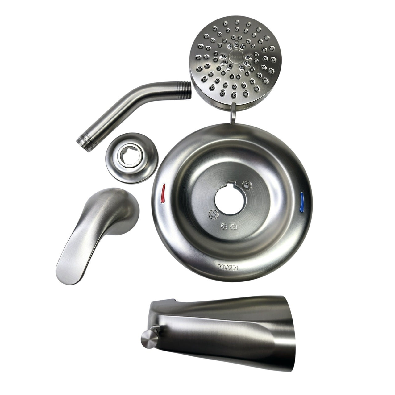 Moen 82613SRN Adler Tub and Shower Package, 1,8 GPM - Spot Resist Brushed Nickel