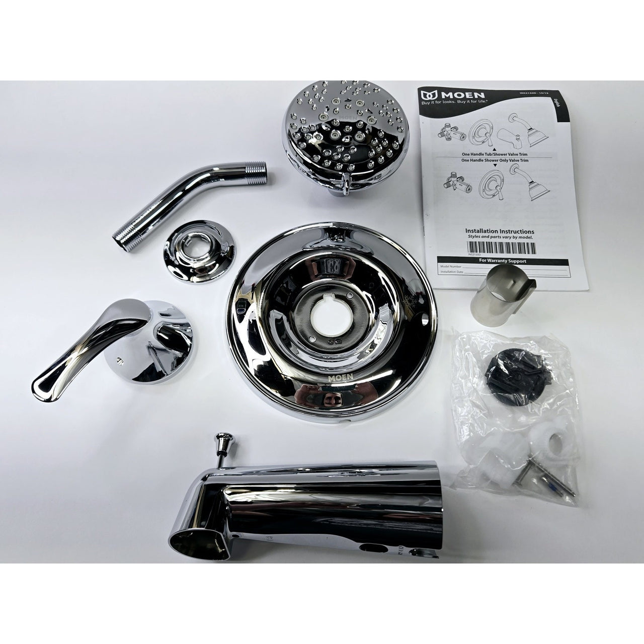 Moen T5153EP Seena Single Handle Multi Function Bathtub & Shower Faucet - Chrome