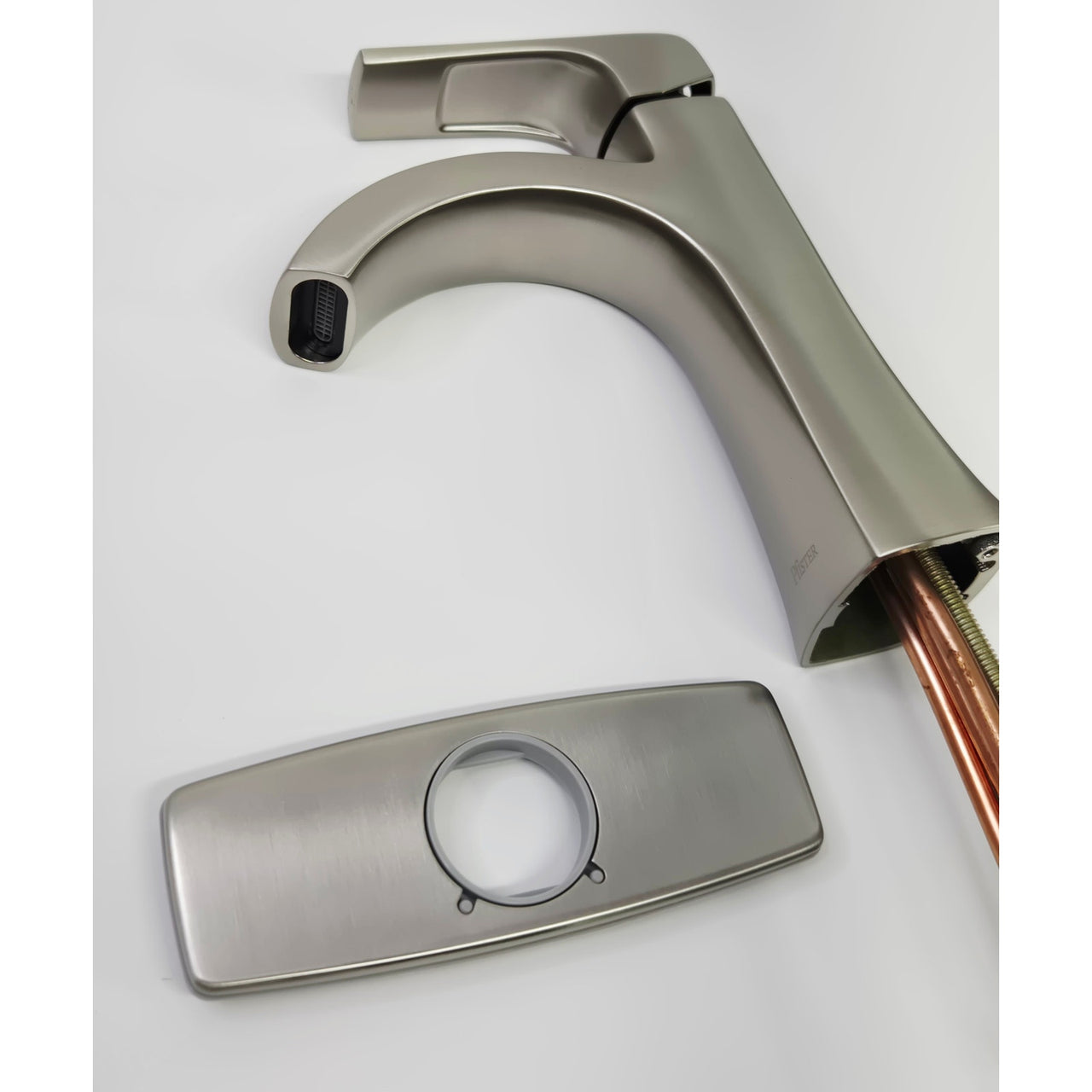 Pfister LF-042-BIEGS Bruxie Single-Hole Bathroom Faucet - Brushed Nickel