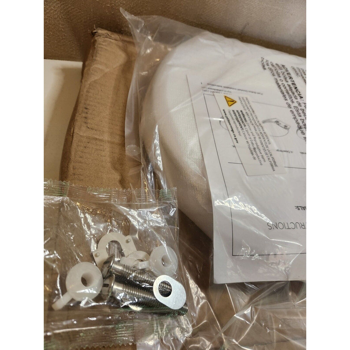 Signature Hardware 412455 EZ Close Plastic Elongated Bowl Toilet Seat - White