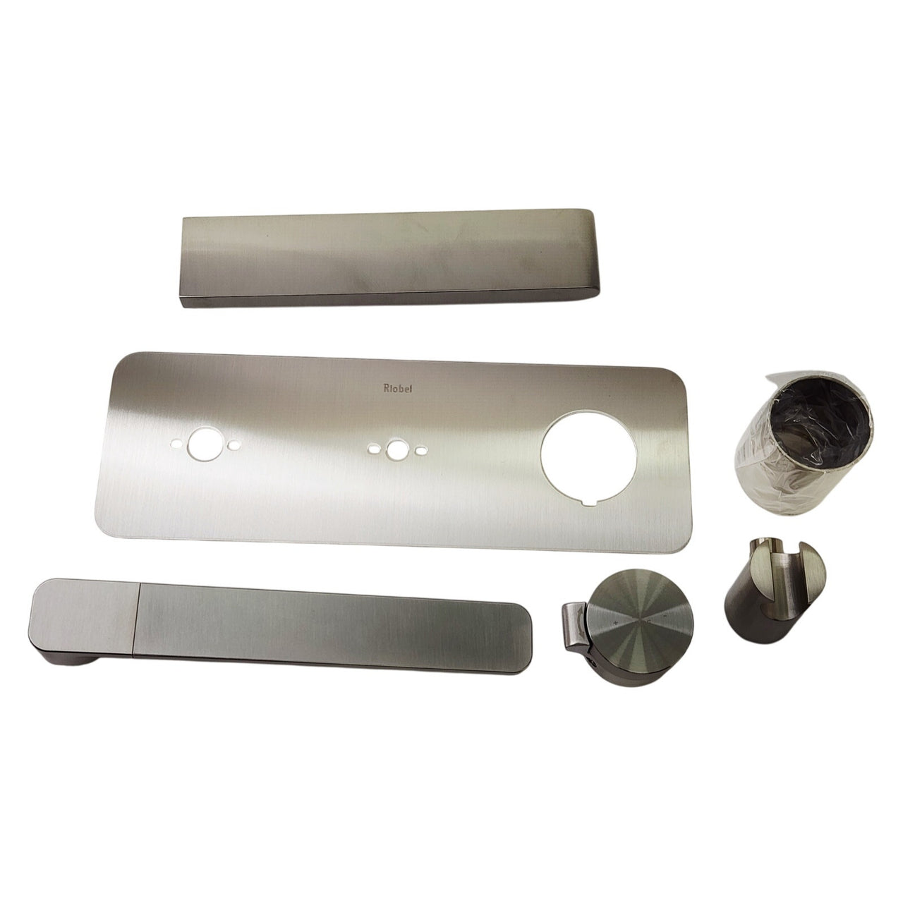 Riobel TFR21BN Fresk Wall Mounted Tub Filler and Hand Shower - Brushed Nickel