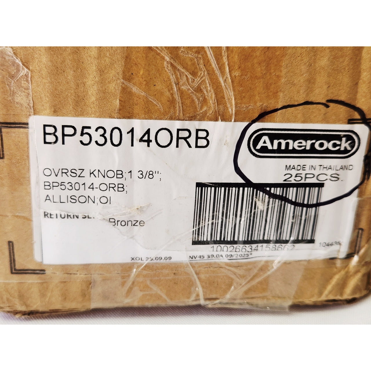Amerock BP53014ORB-25PACK Everyday Heritage Oval Cabinet Knob (25/Pack) - ORB