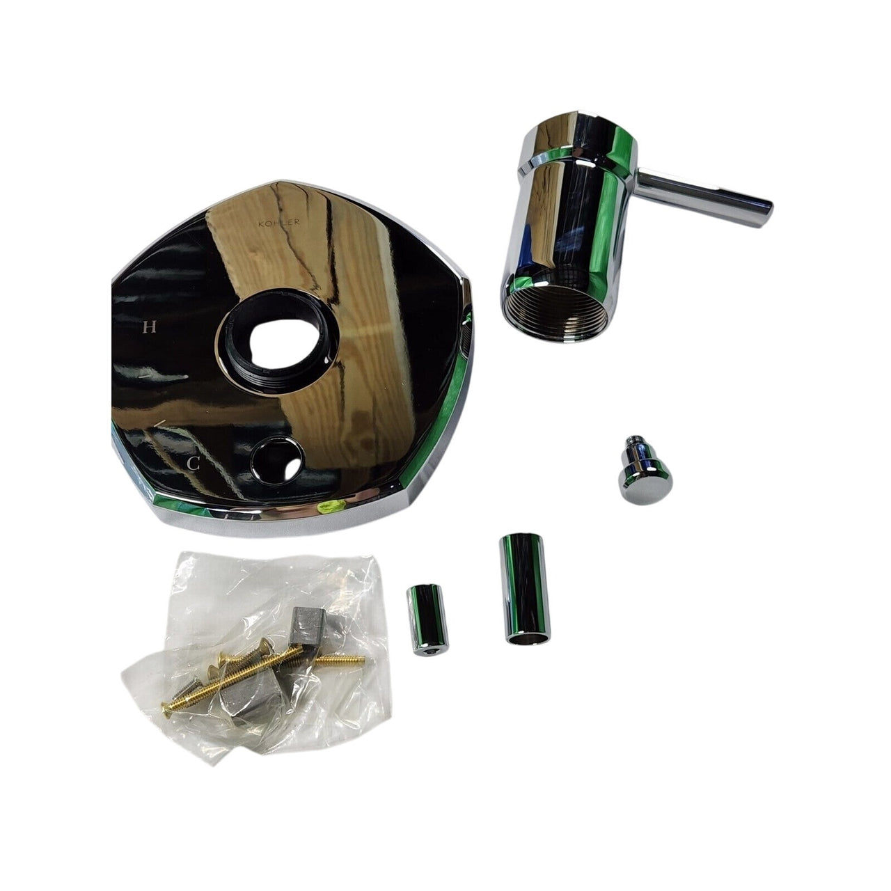 Kohler T27044-4-CP Occasion Rite-Temp Shower Valve Trim Kit - Polished Chrome