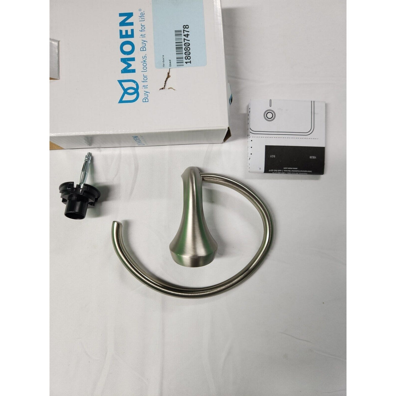 Moen YB2886BN Eva Towel Ring - Brushed Nickel