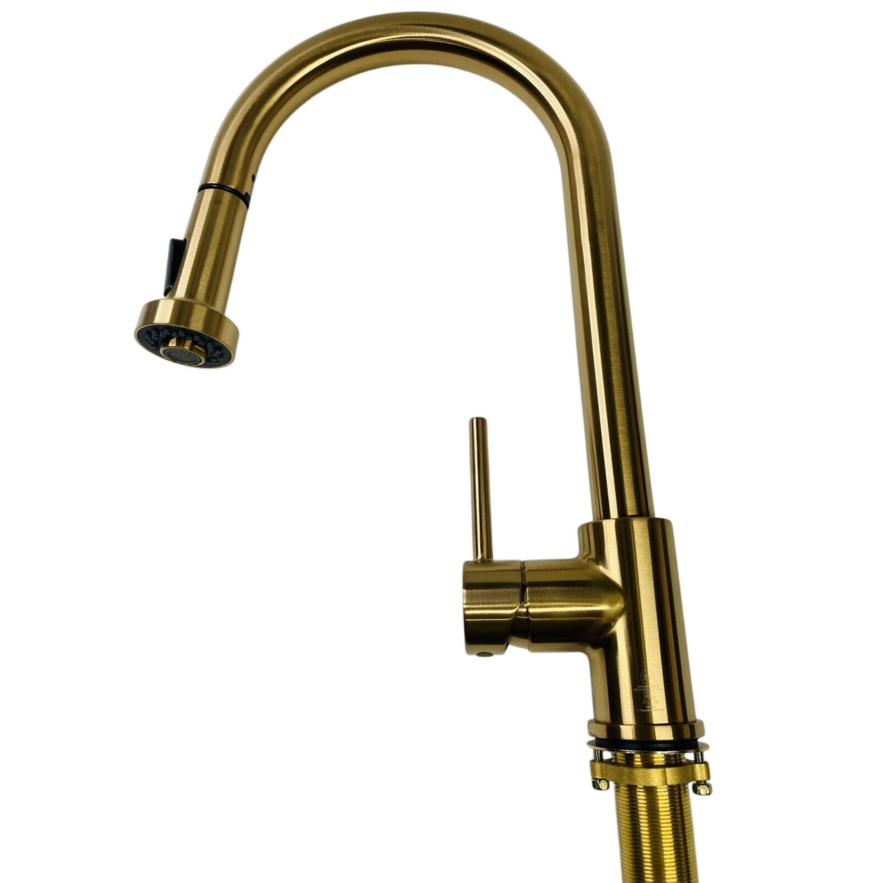 Signature Hardware 465185 Ridgeway Pull-Down Kitchen Faucet - Brushed Gold