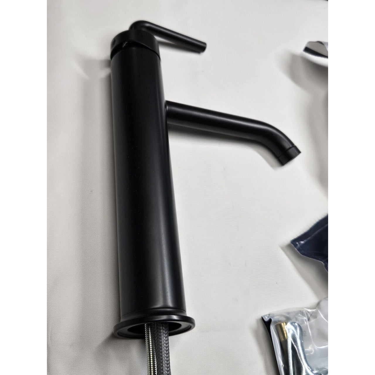 Kohler 14404-4A-BL Purist Tall Bathroom Faucet with Lever Handle - Matte Black